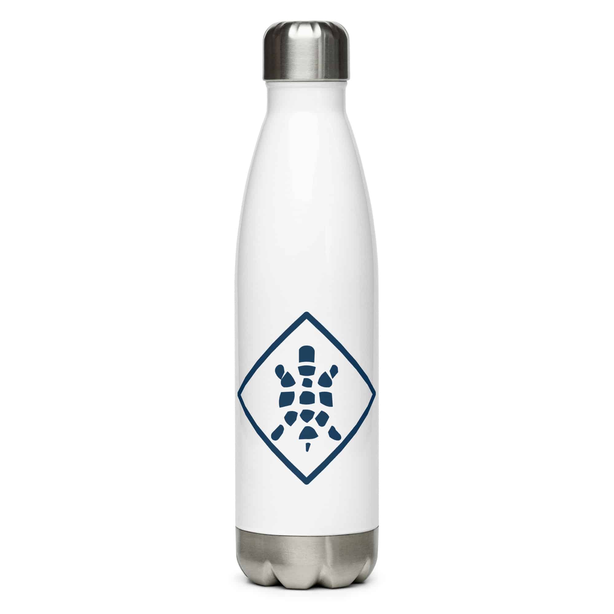 Navy Sheltowee Inspired Turtle Diamond Water Bottle