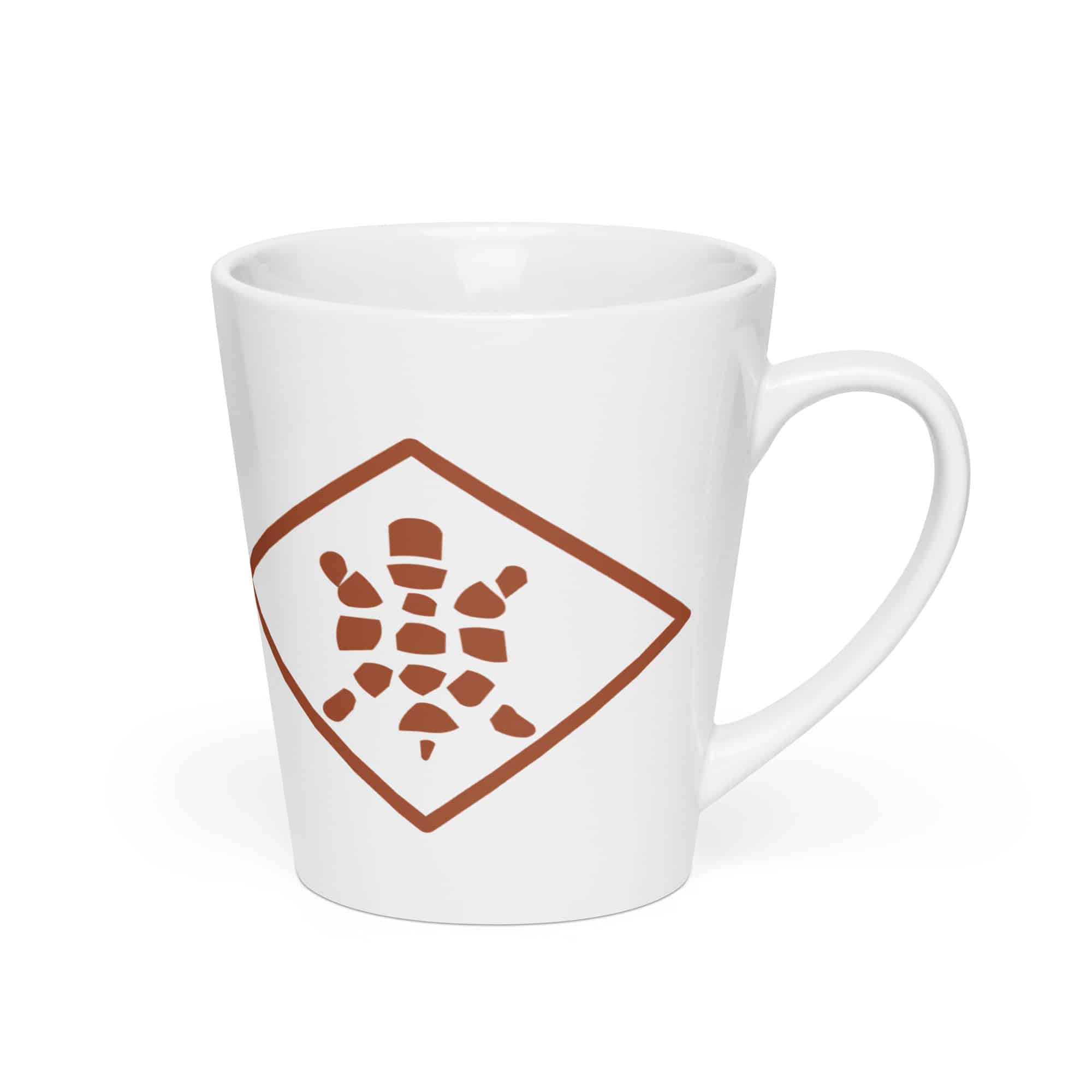 Sheltowee Trace Terracotta Turtle Diamond Latte Mug