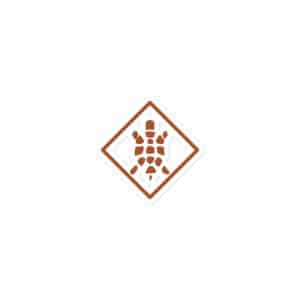 Turtle Diamond Terracotta Vinyl Sticker - 3x3 - Main