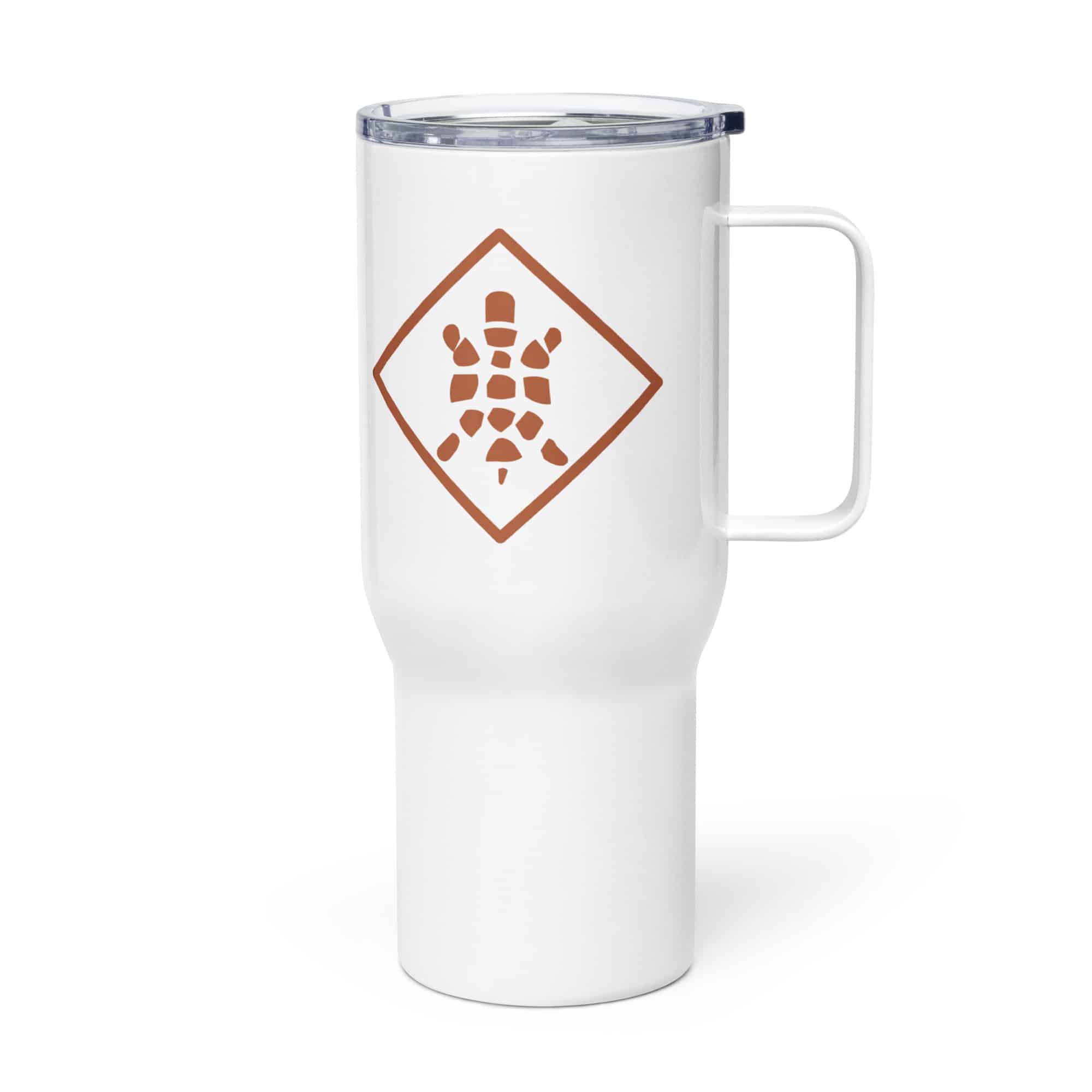 Sheltowee Trace Terracotta Turtle Diamond Travel Mug