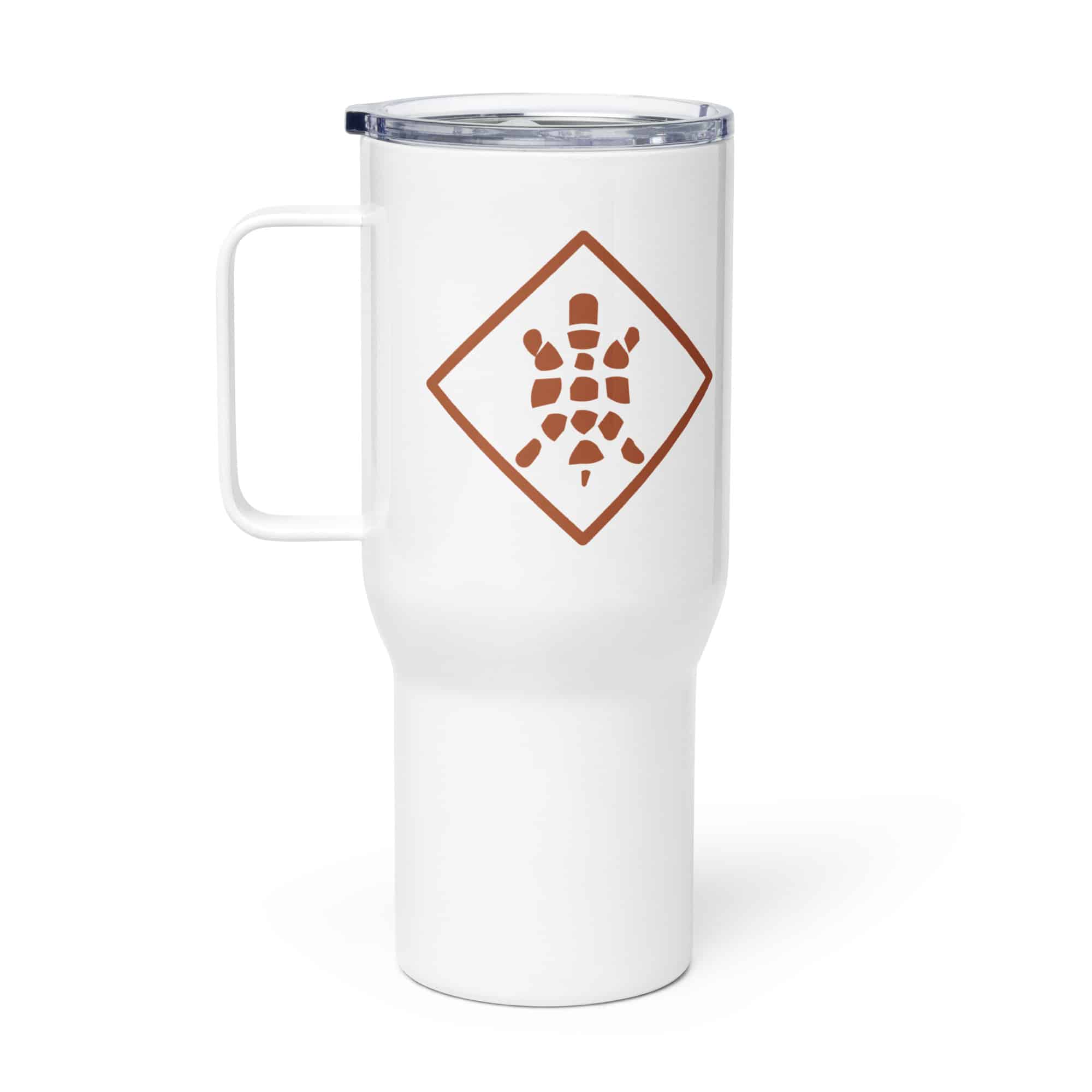 Sheltowee Trace Terracotta Turtle Diamond Travel Mug