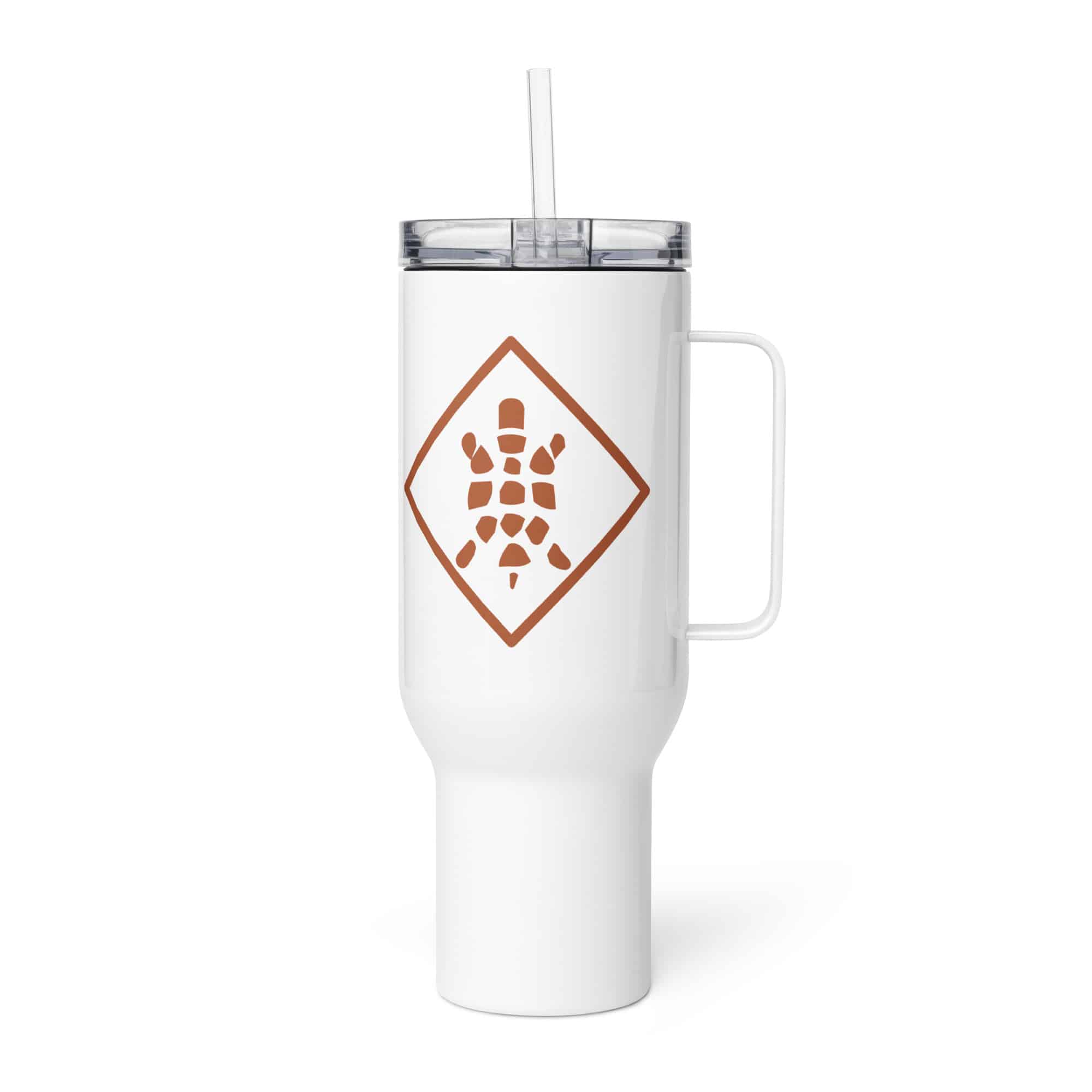 Sheltowee Trace Terracotta Turtle Diamond Travel Mug