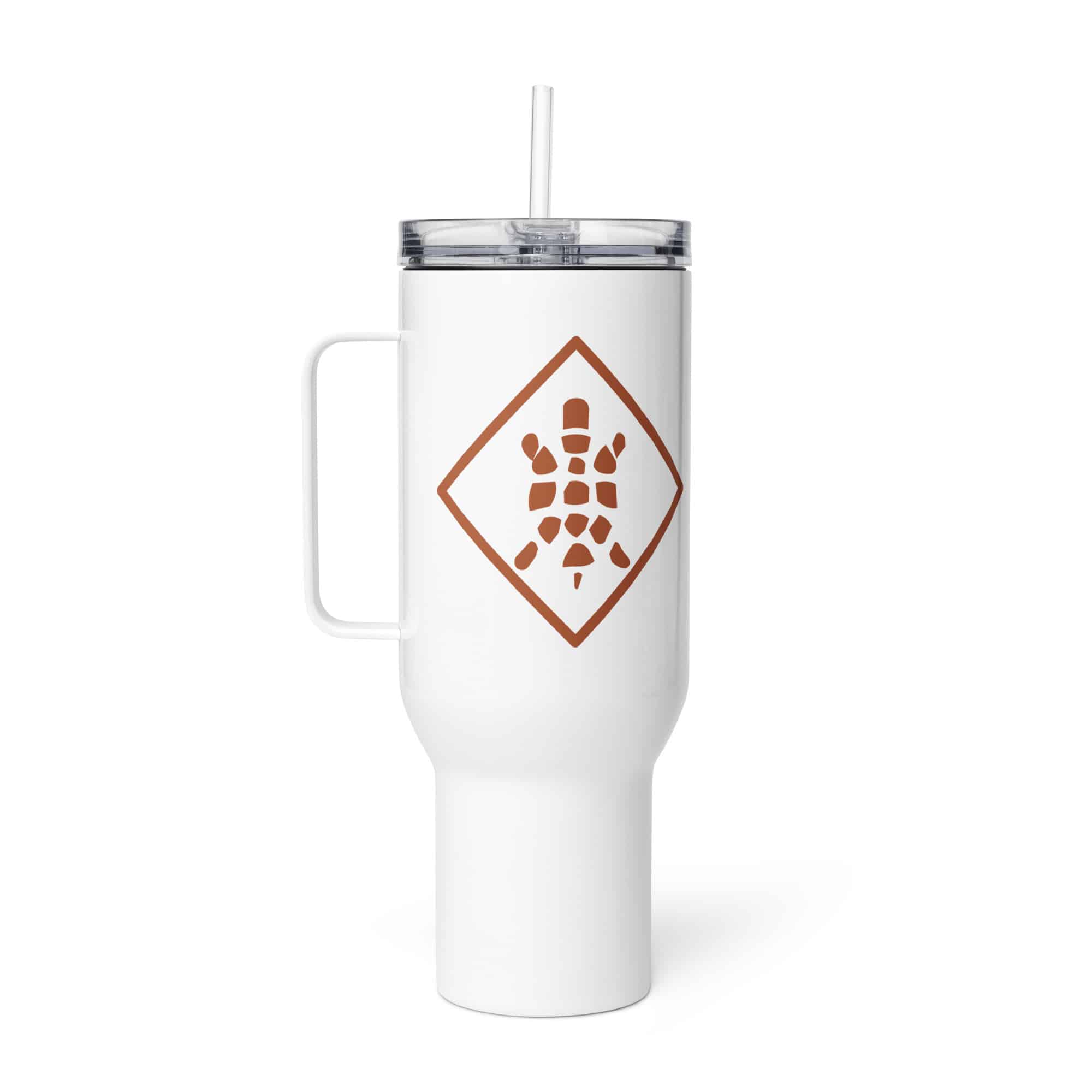 Sheltowee Trace Terracotta Turtle Diamond Travel Mug