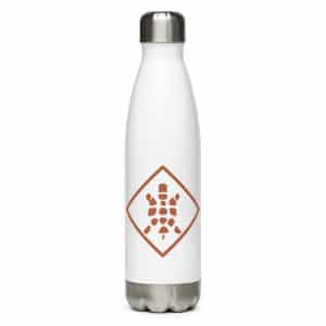 Turtle Diamond Terracotta Stainless Steel Water Bottle - 17 oz - Main
