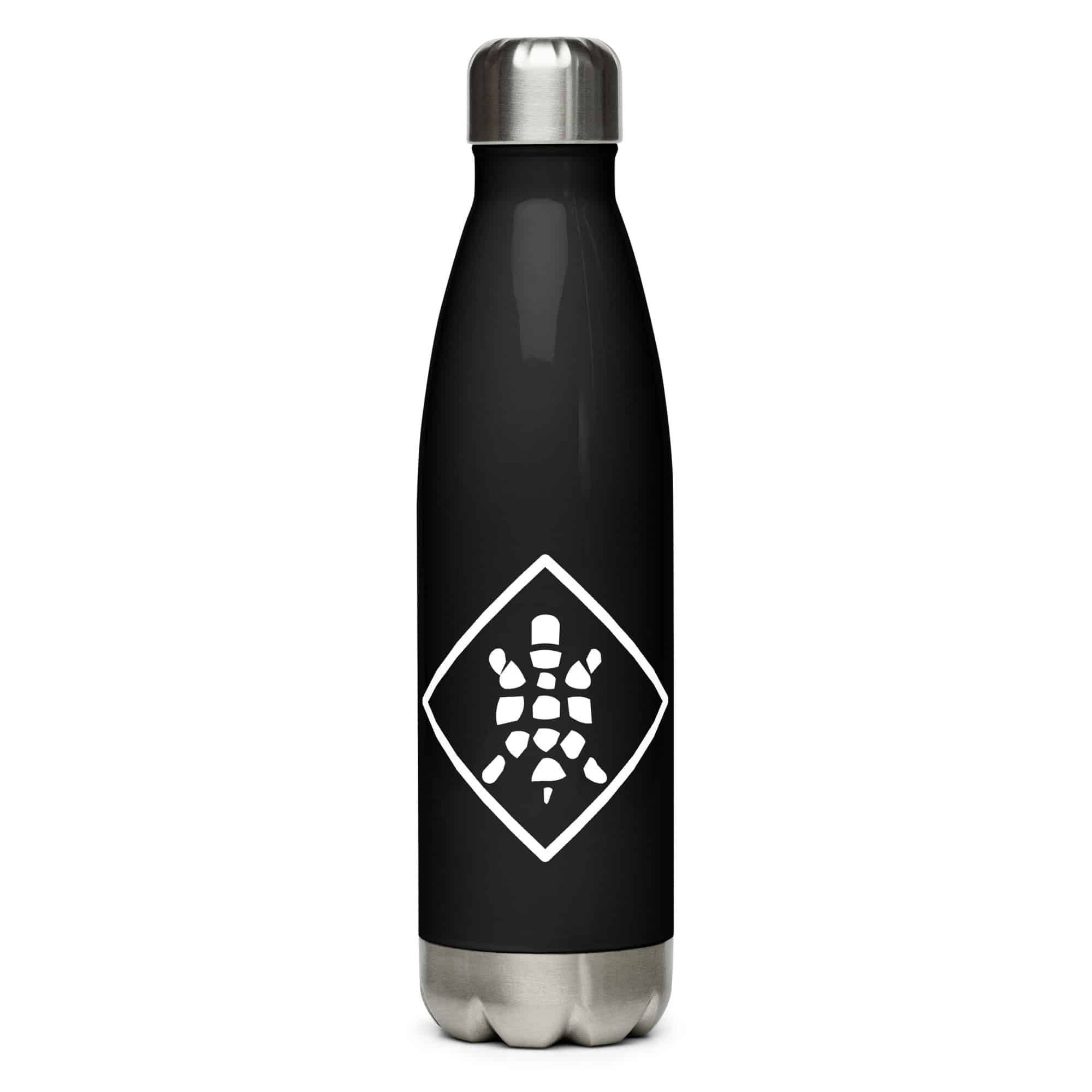 White Sheltowee Inspired Turtle Diamond Water Bottle