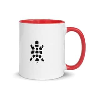 Turtle Icon Black Color Inside Coffee Mug - 11 oz - Main