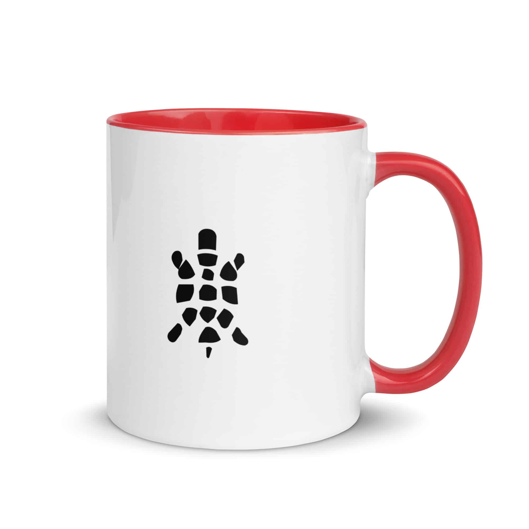 Black Sheltowee Inspired Turtle Icon Color Inside Mug