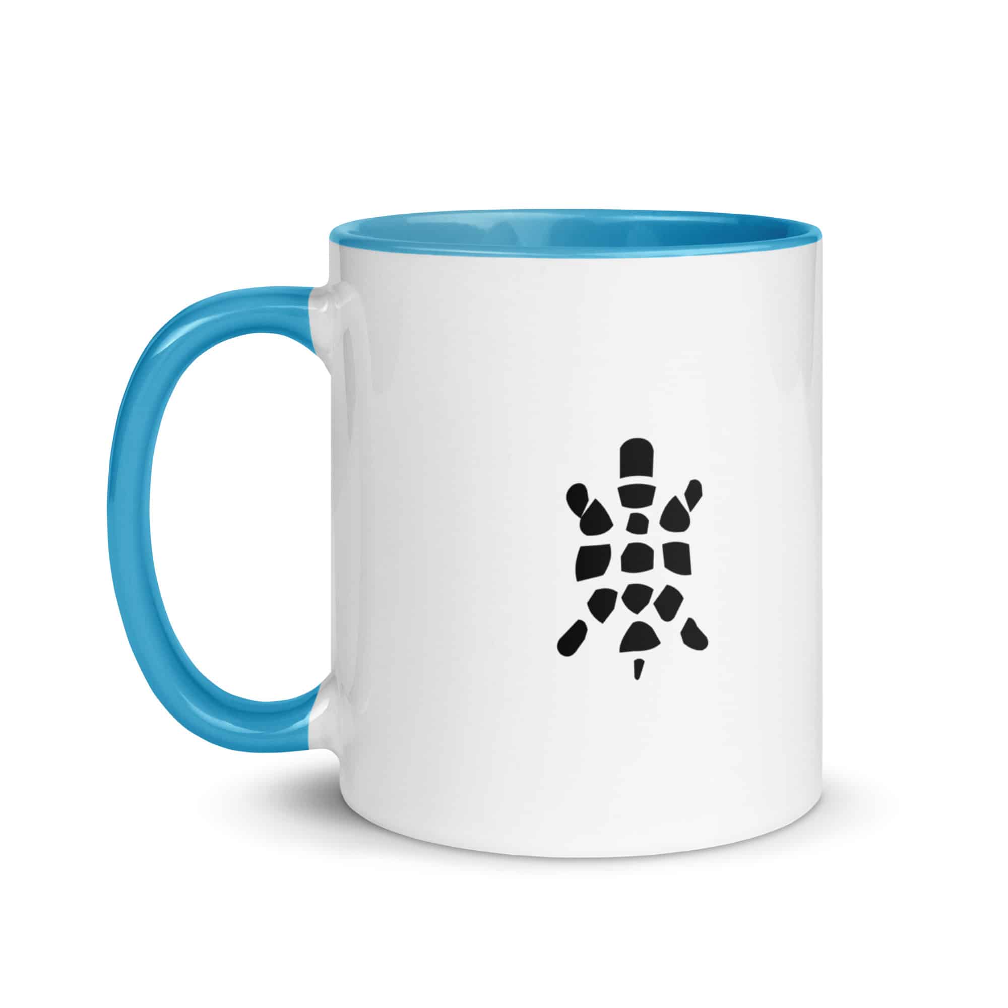 Black Sheltowee Inspired Turtle Icon Color Inside Mug