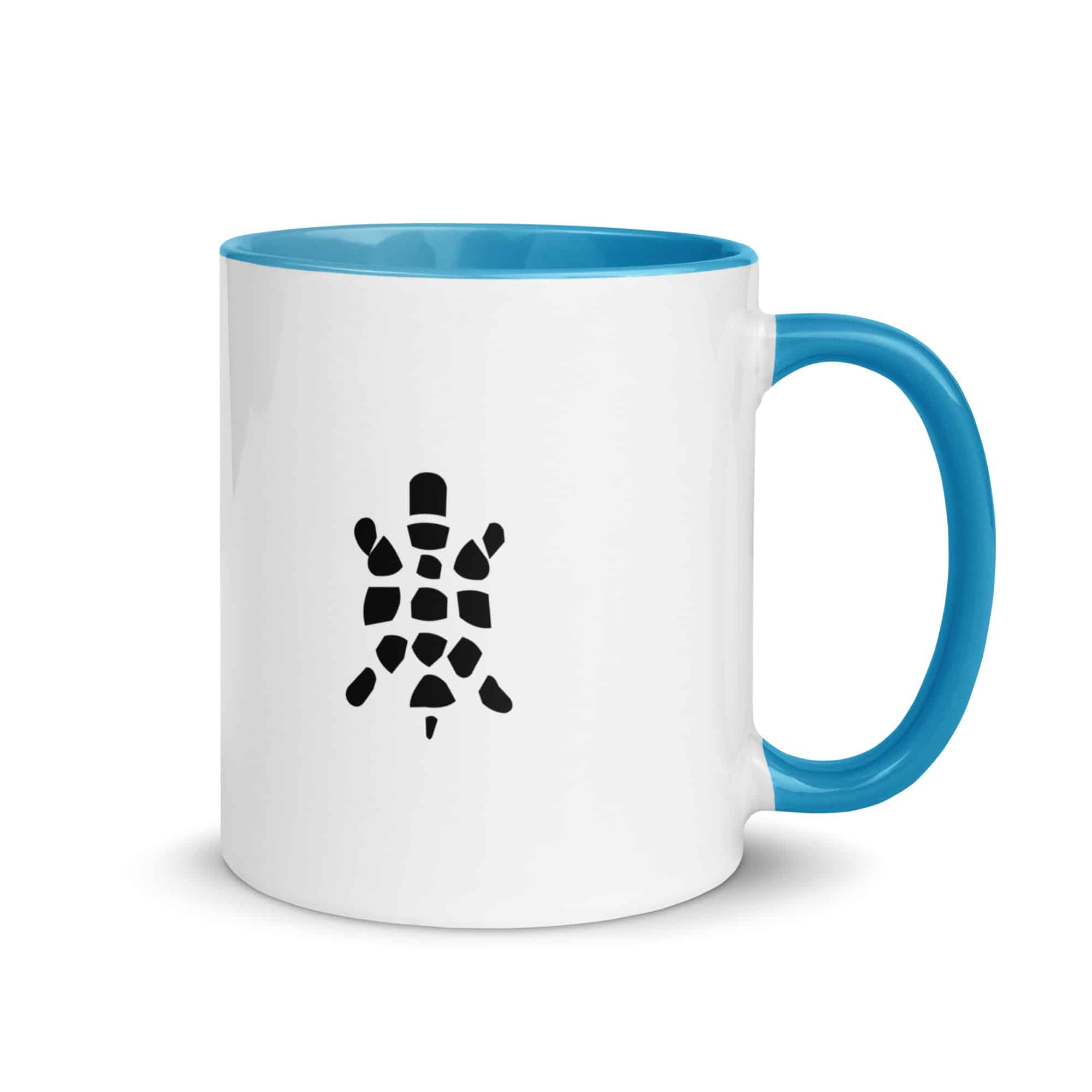 Black Sheltowee Inspired Turtle Icon Color Inside Mug