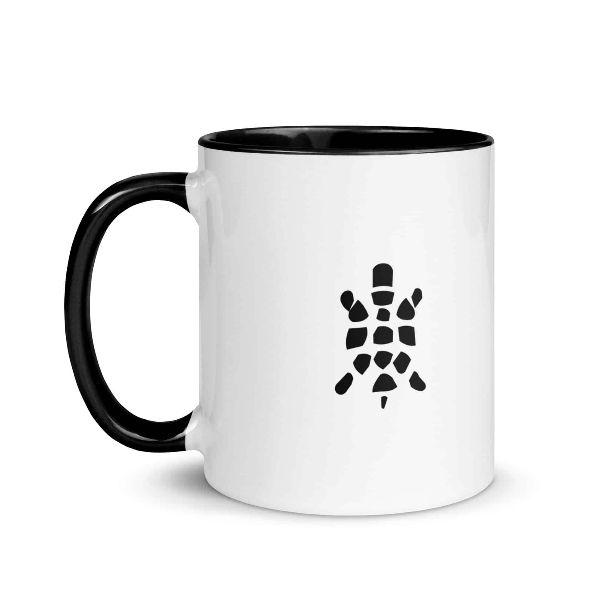 Black Sheltowee Inspired Turtle Icon Color Inside Mug