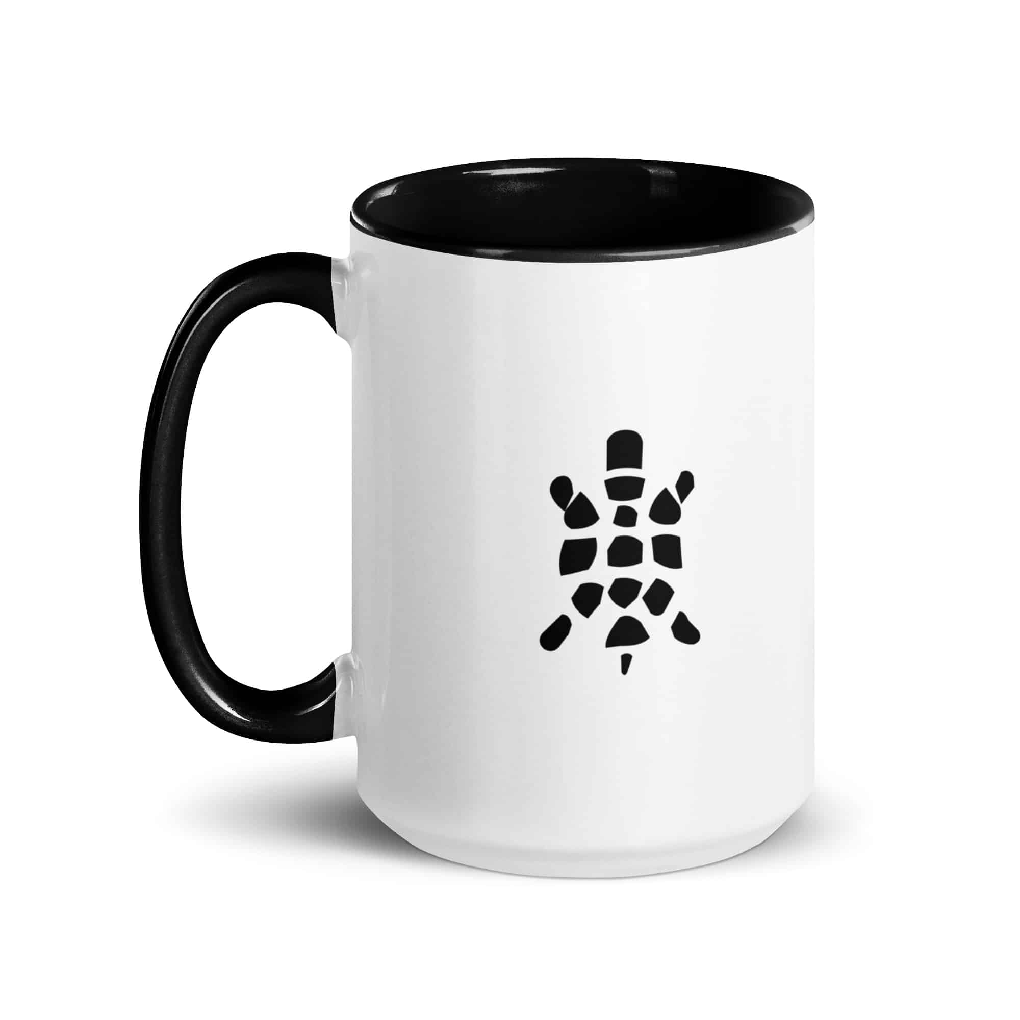 Black Sheltowee Inspired Turtle Icon Color Inside Mug