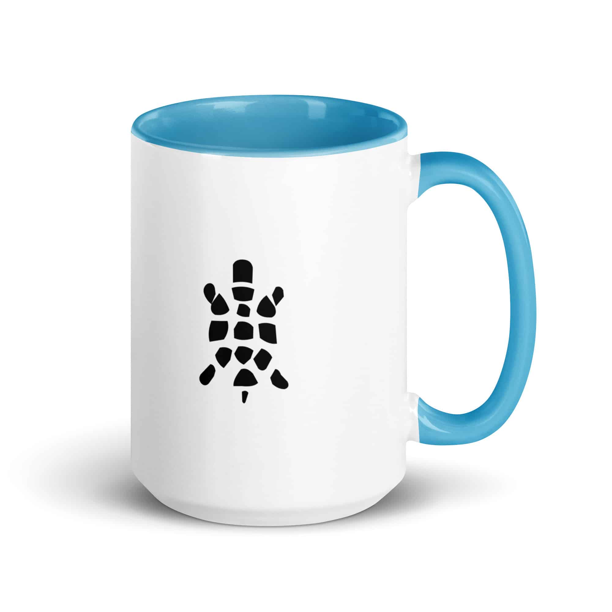 Black Sheltowee Inspired Turtle Icon Color Inside Mug