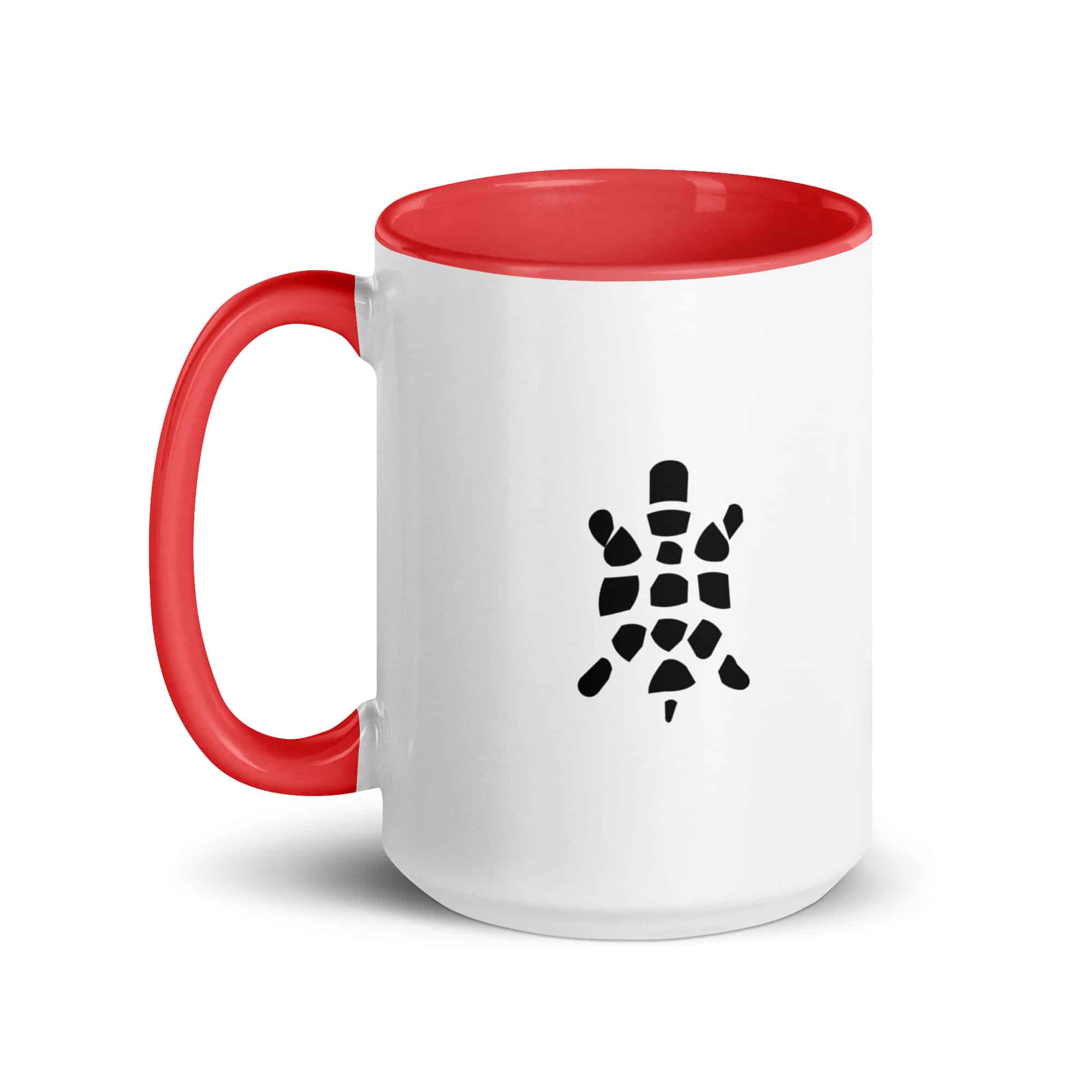 Black Sheltowee Inspired Turtle Icon Color Inside Mug