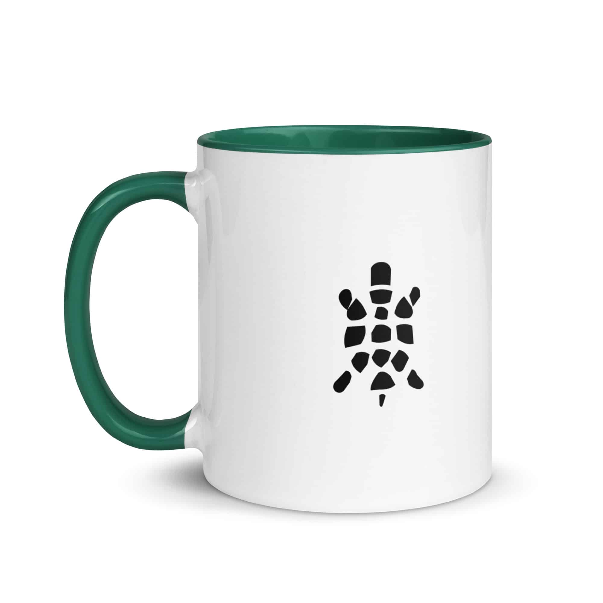Black Sheltowee Inspired Turtle Icon Color Inside Mug
