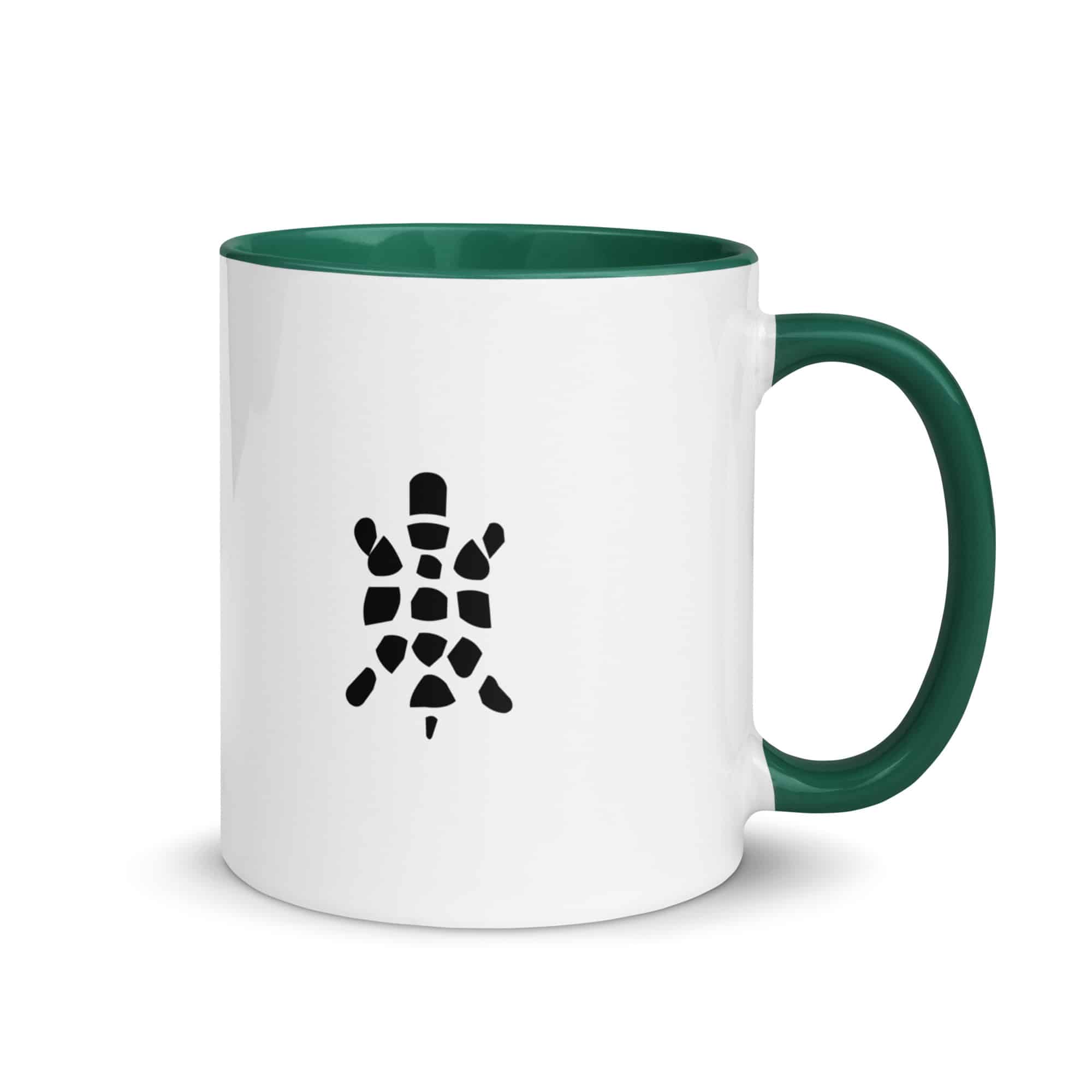 Black Sheltowee Inspired Turtle Icon Color Inside Mug