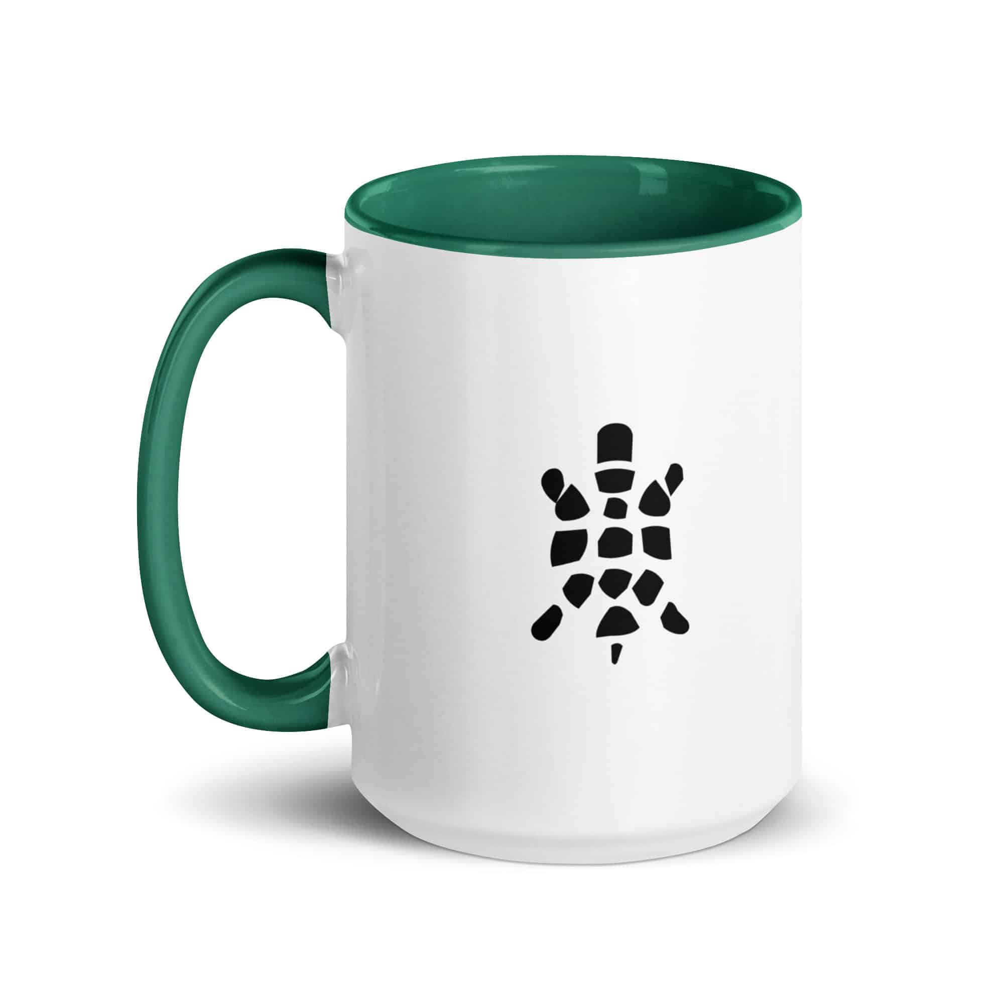Black Sheltowee Inspired Turtle Icon Color Inside Mug