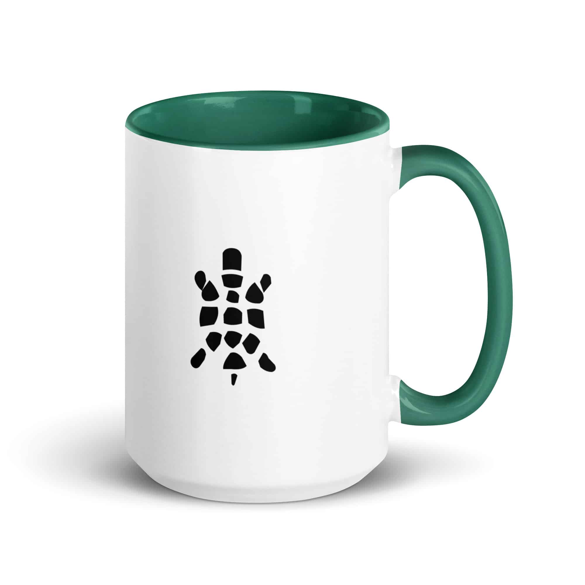 Black Sheltowee Inspired Turtle Icon Color Inside Mug
