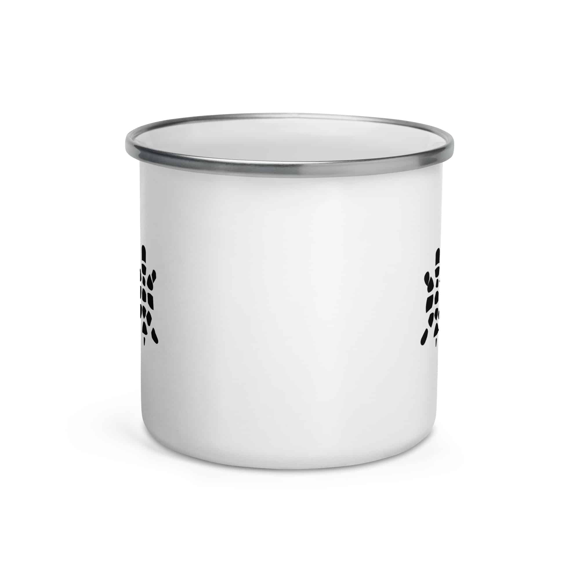 Sheltowee Trace Black Turtle Icon Enamel Camp Mug