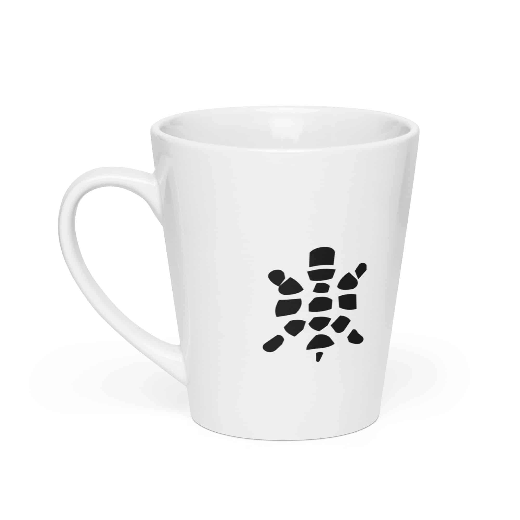 Sheltowee Trace Black Turtle Icon Latte Mug