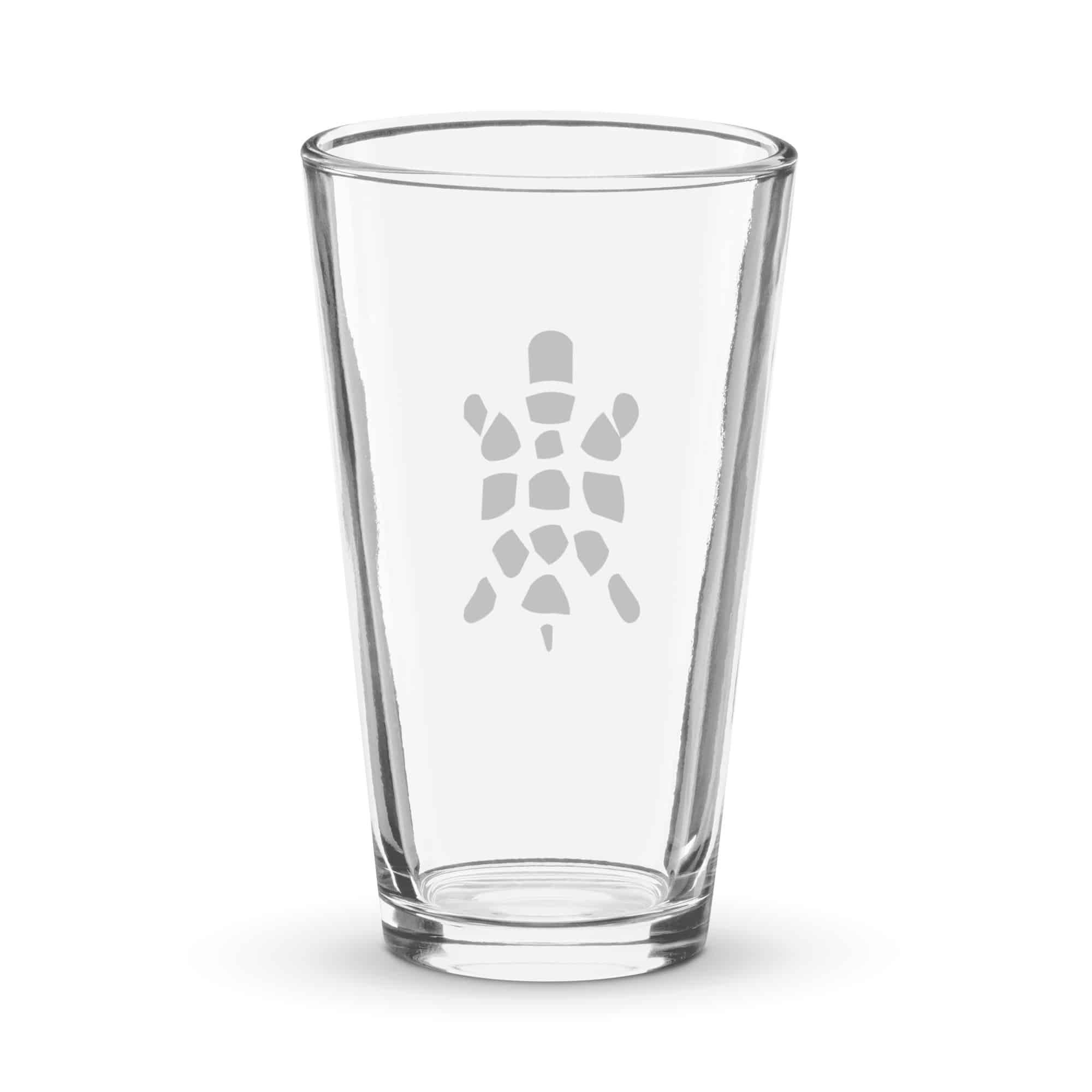 Black Sheltowee Inspired Turtle Icon Pint Glass
