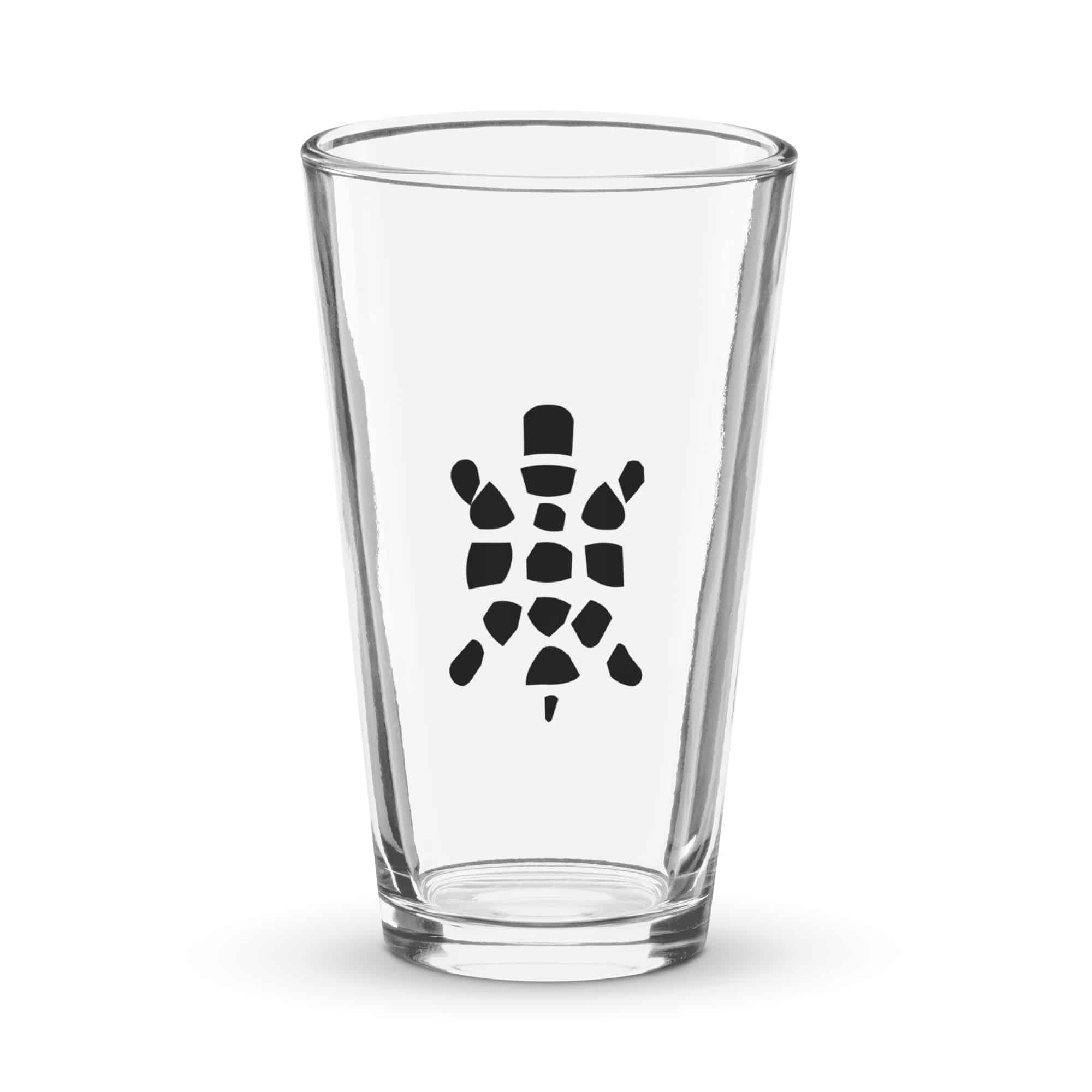 Black Sheltowee Inspired Turtle Icon Pint Glass
