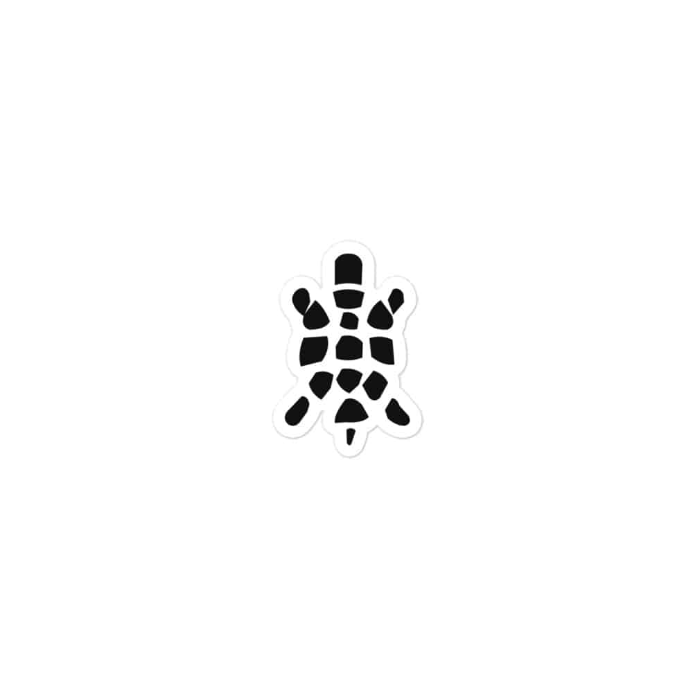 Sheltowee Trace Black Turtle Icon Vinyl Sticker