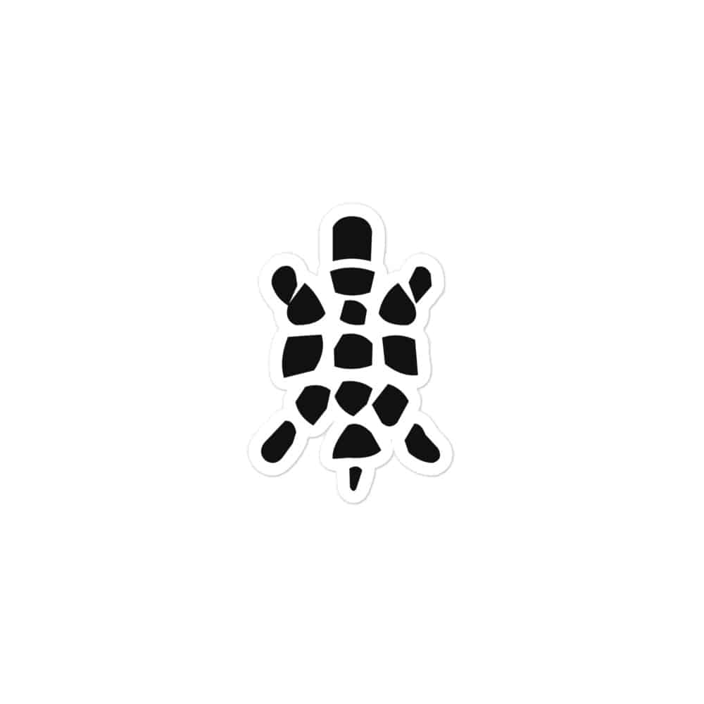 Sheltowee Trace Black Turtle Icon Vinyl Sticker