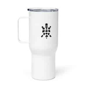 Turtle Icon Black Travel Mug - 25 oz - Main