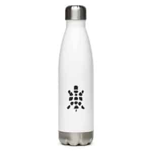 Turtle Icon Black Stainless Steel Water Bottle - 17 oz - Main