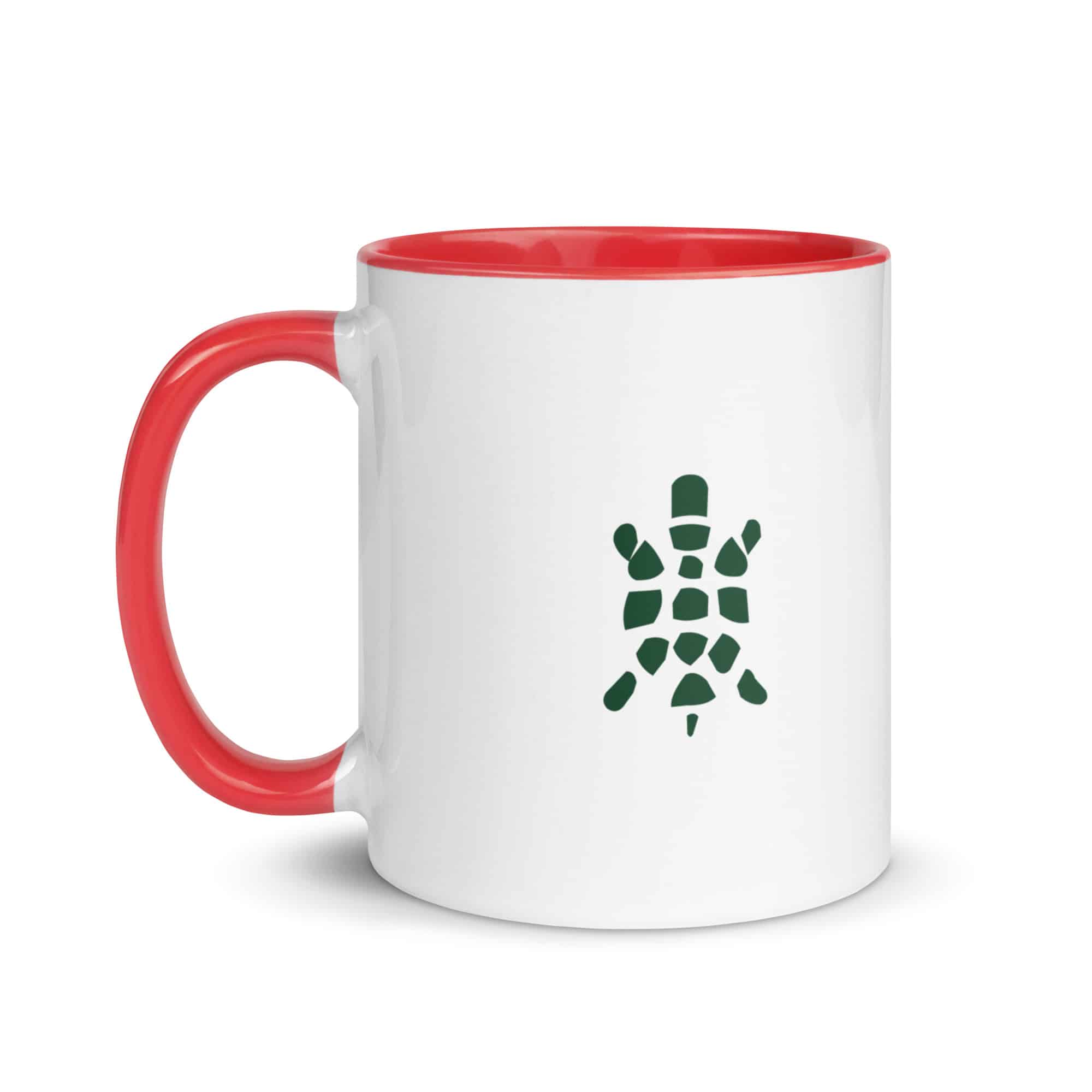 Forest Green Sheltowee Inspired Turtle Icon Color Inside Mug
