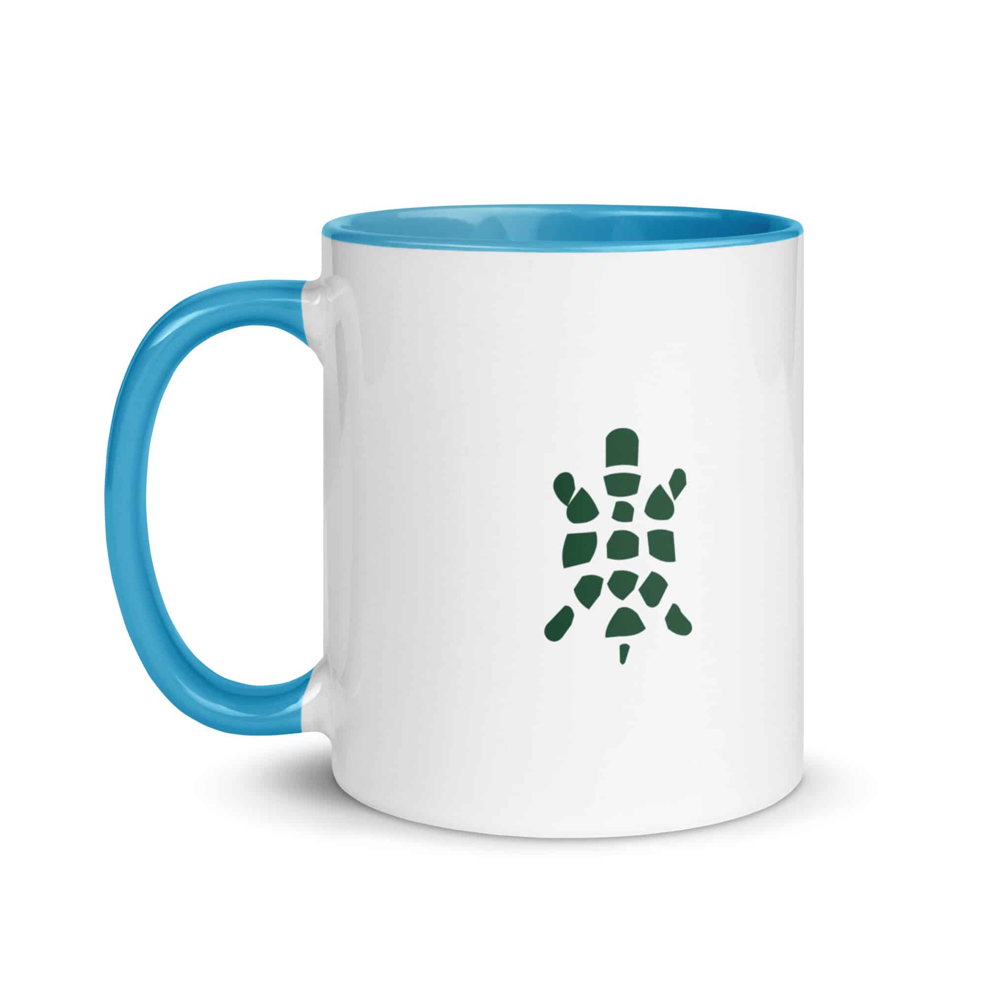 Forest Green Sheltowee Inspired Turtle Icon Color Inside Mug