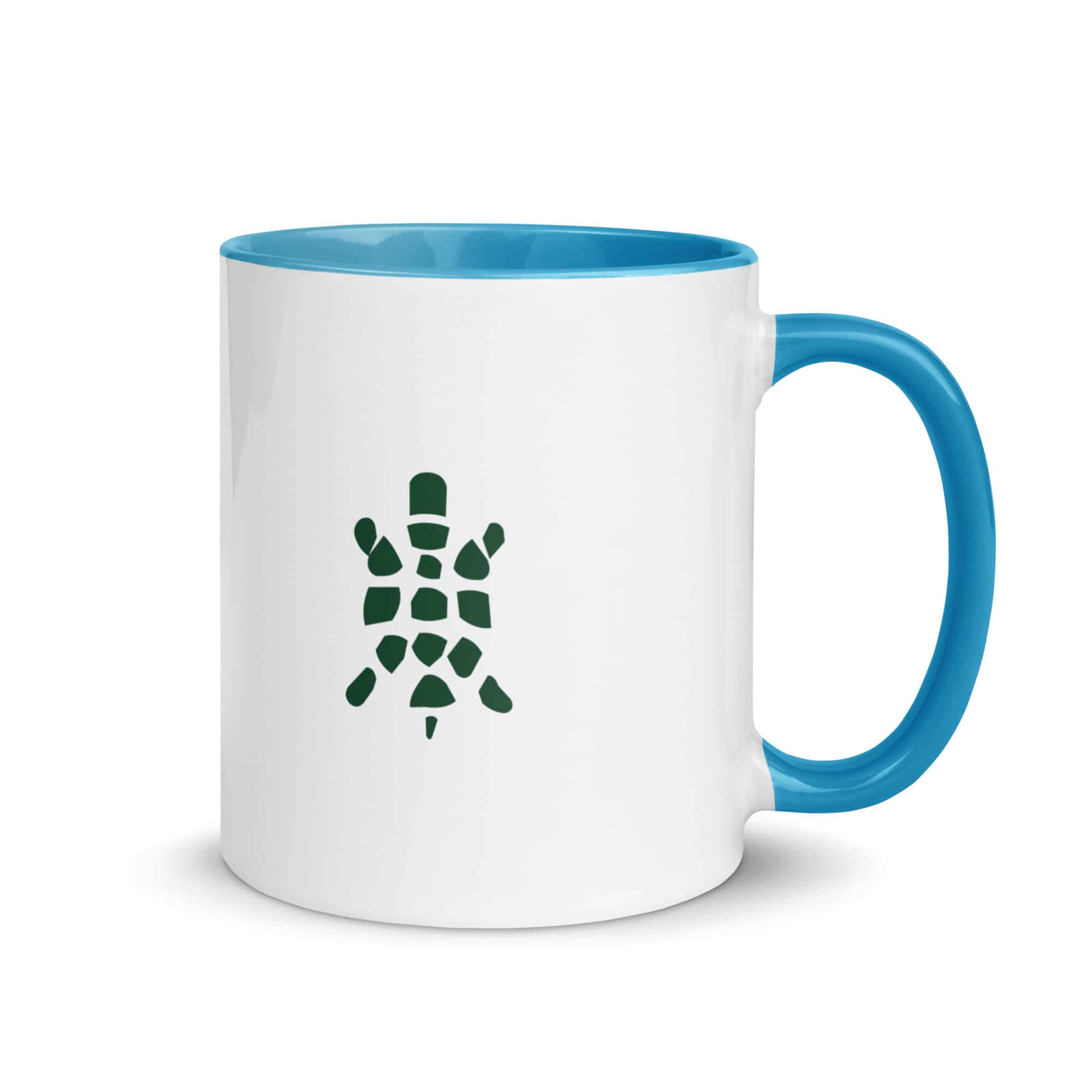 Forest Green Sheltowee Inspired Turtle Icon Color Inside Mug