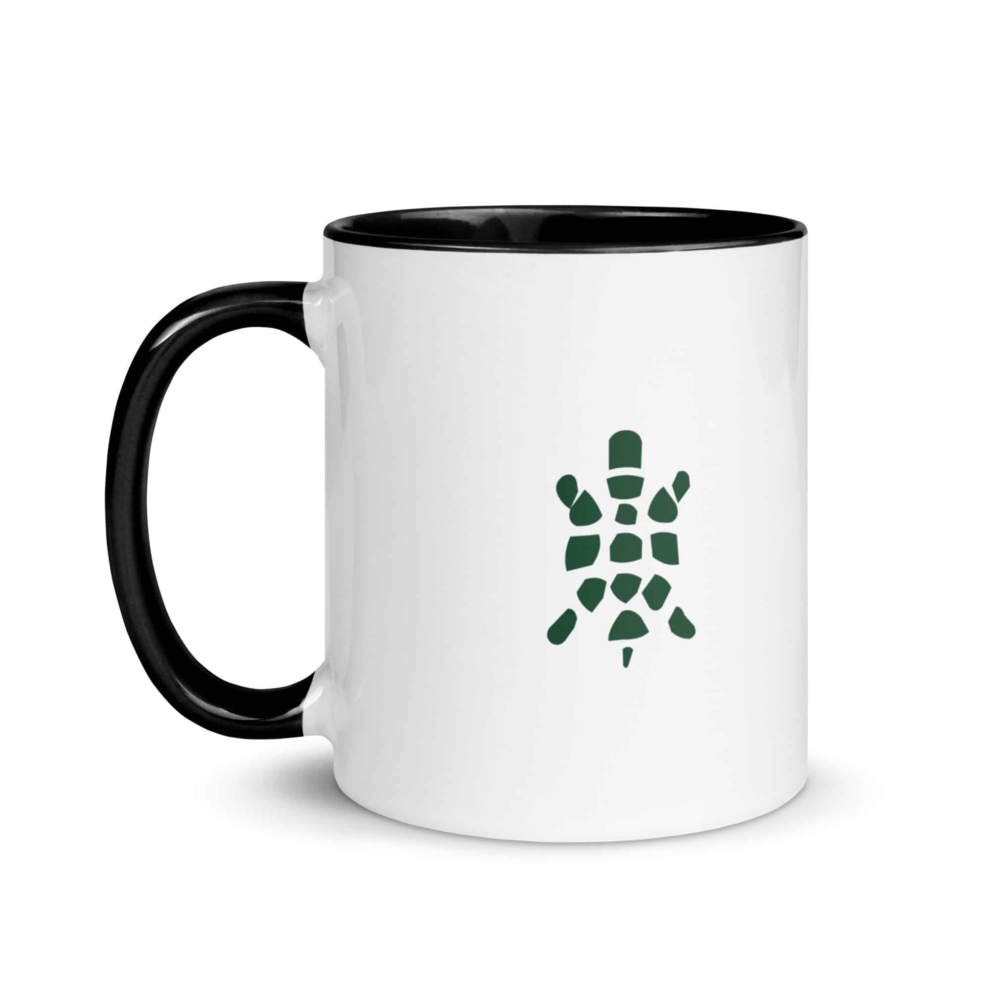 Forest Green Sheltowee Inspired Turtle Icon Color Inside Mug