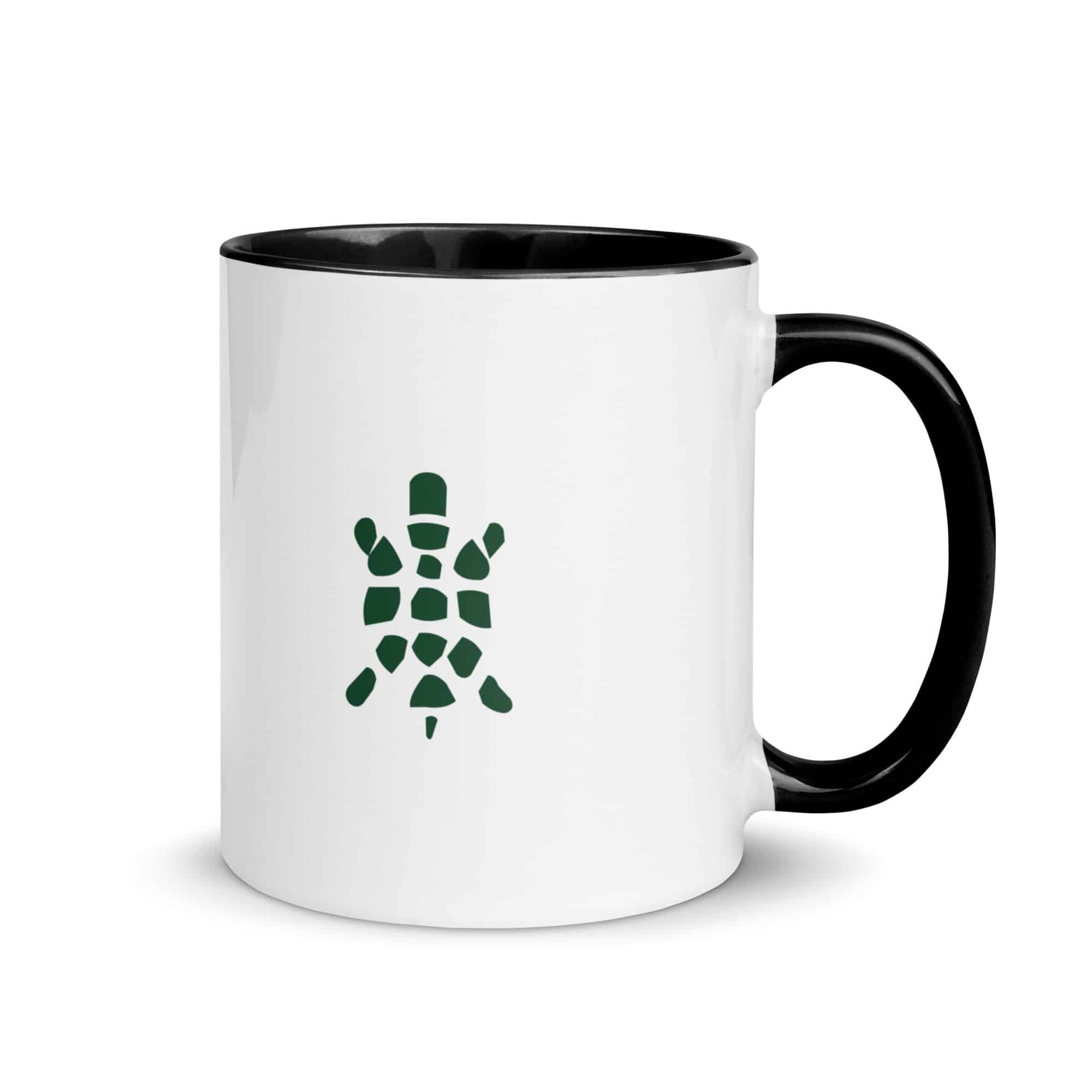 Forest Green Sheltowee Inspired Turtle Icon Color Inside Mug