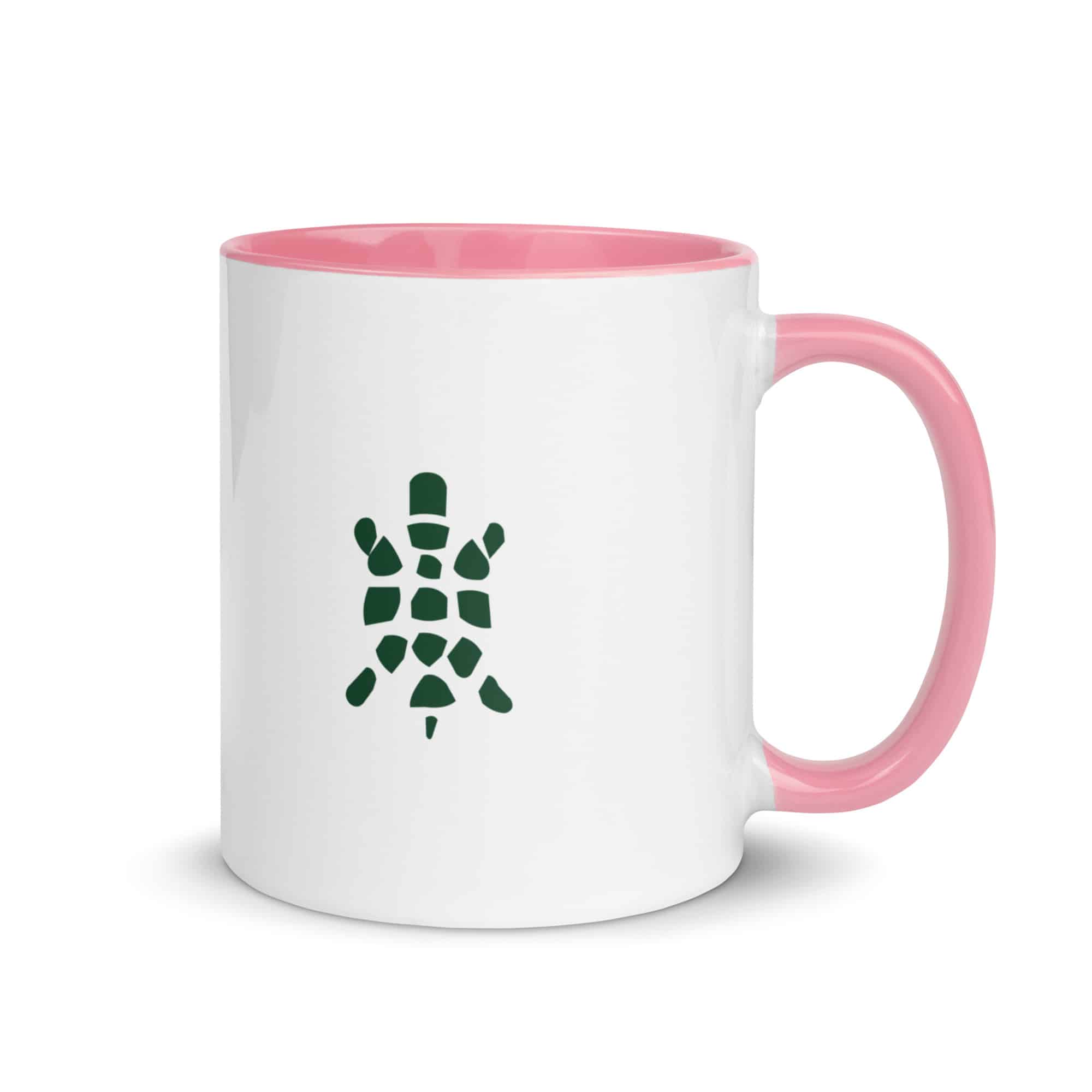 Forest Green Sheltowee Inspired Turtle Icon Color Inside Mug