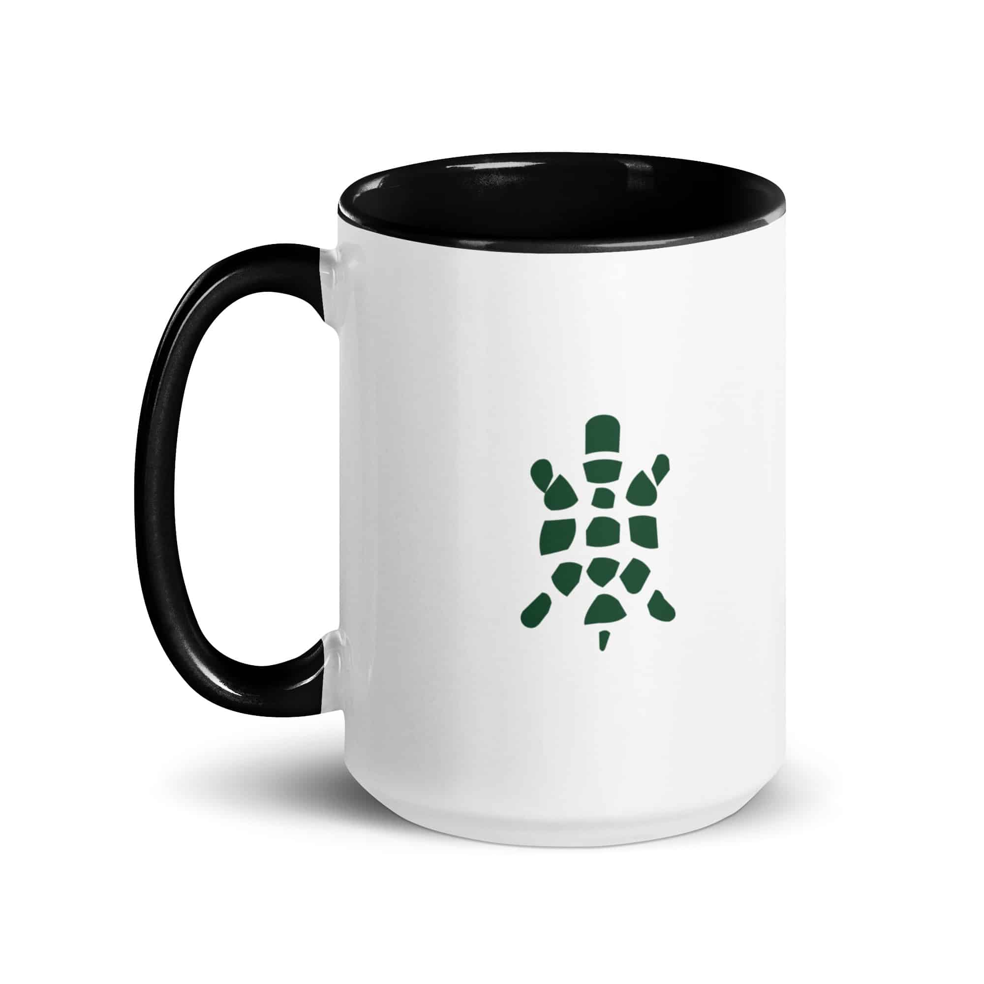 Forest Green Sheltowee Inspired Turtle Icon Color Inside Mug