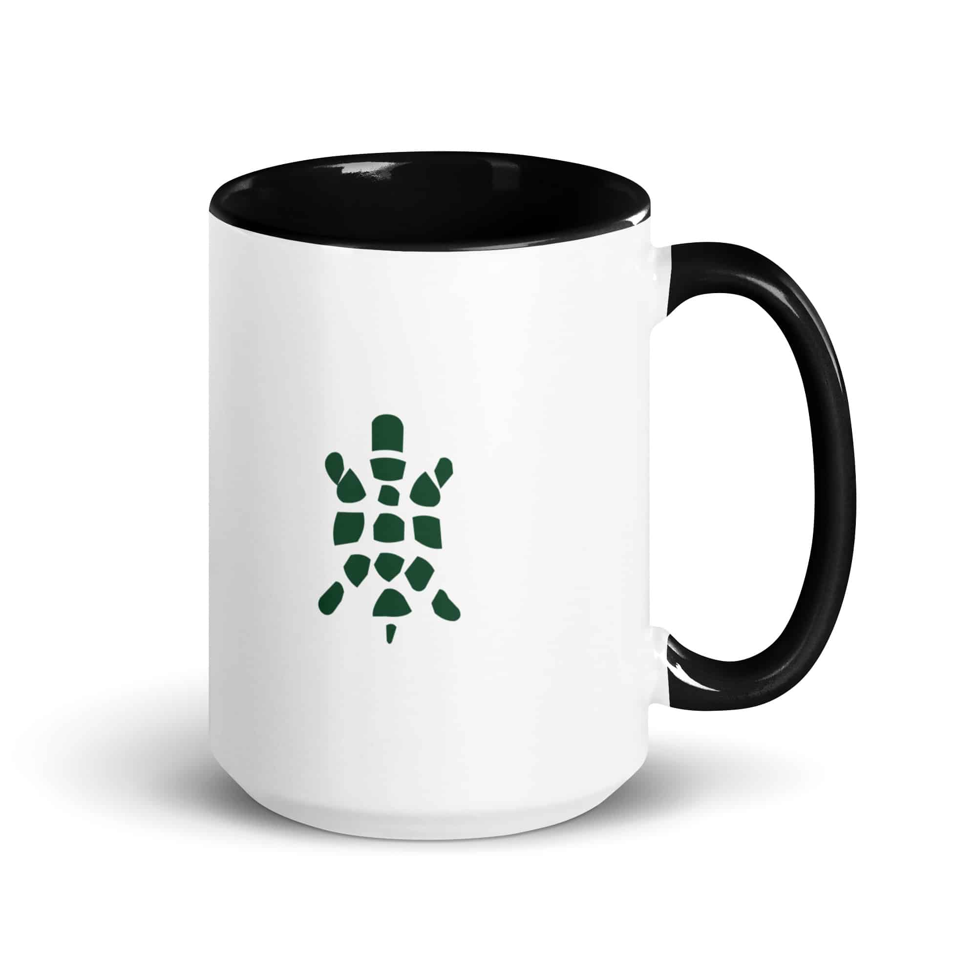 Forest Green Sheltowee Inspired Turtle Icon Color Inside Mug