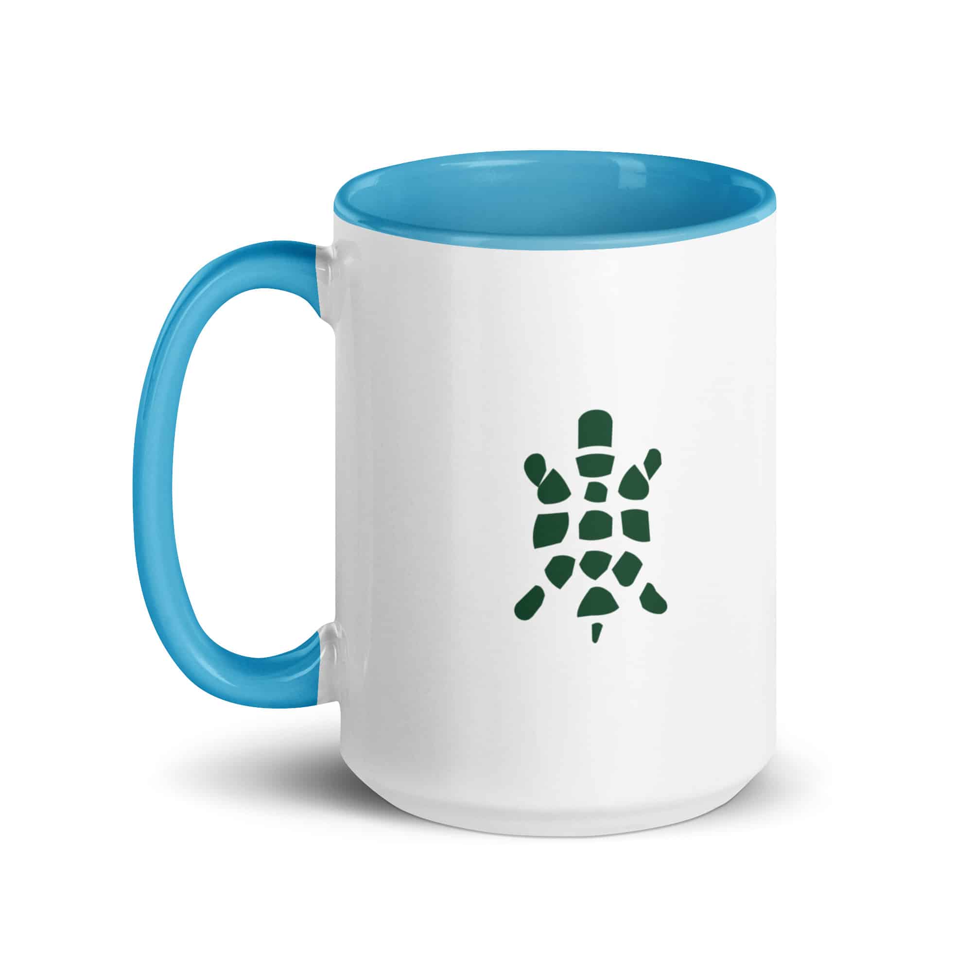 Forest Green Sheltowee Inspired Turtle Icon Color Inside Mug