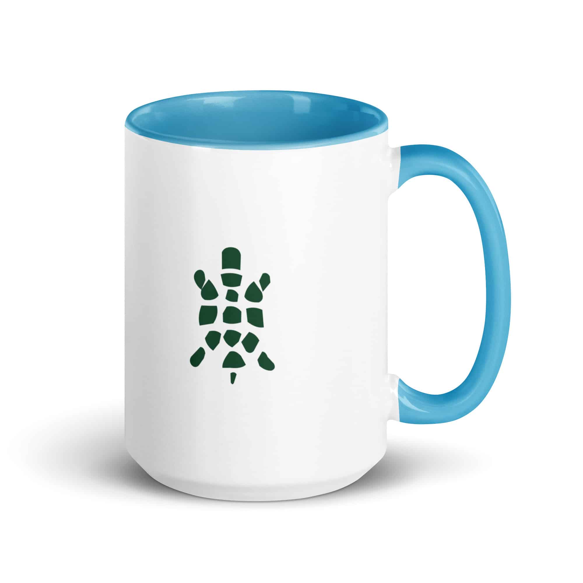 Forest Green Sheltowee Inspired Turtle Icon Color Inside Mug