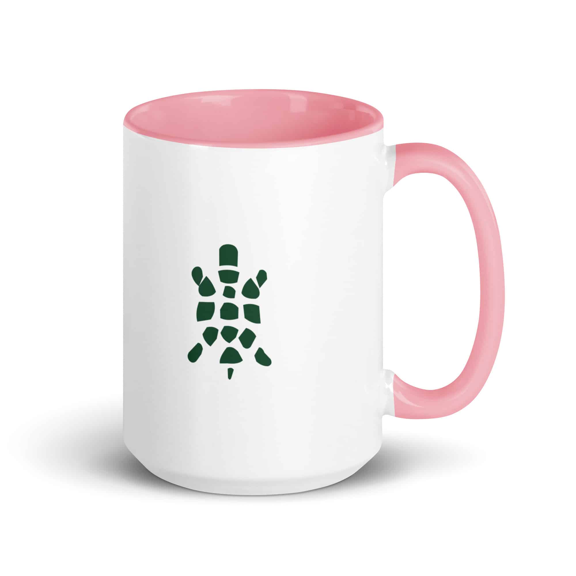 Forest Green Sheltowee Inspired Turtle Icon Color Inside Mug