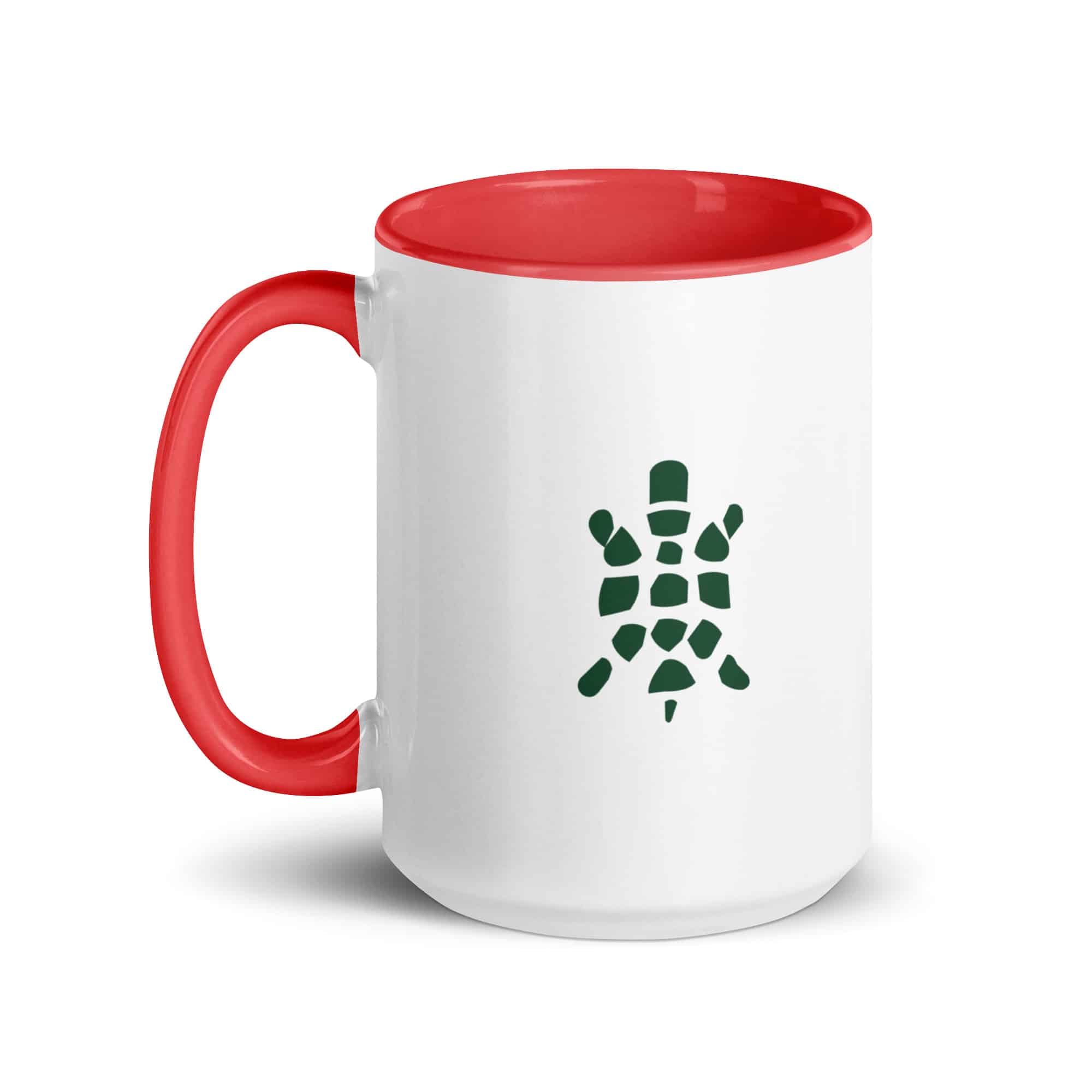 Forest Green Sheltowee Inspired Turtle Icon Color Inside Mug