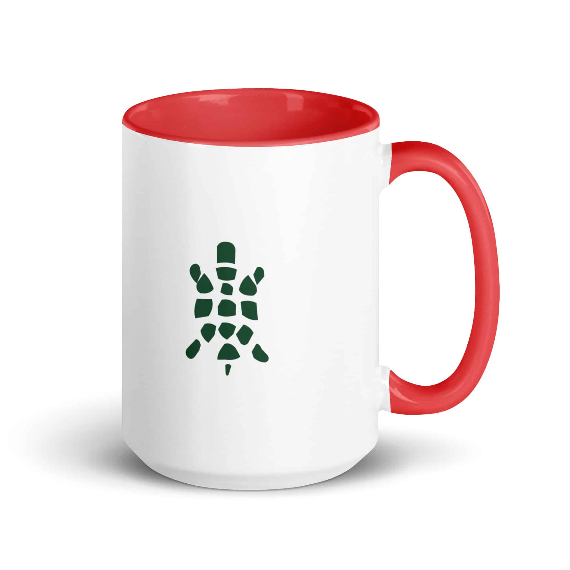 Forest Green Sheltowee Inspired Turtle Icon Color Inside Mug