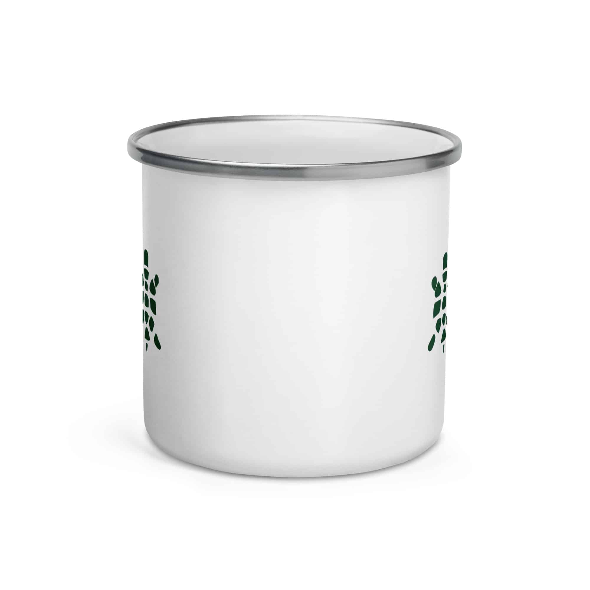 Sheltowee Trace Forest Green Turtle Icon Enamel Camp Mug