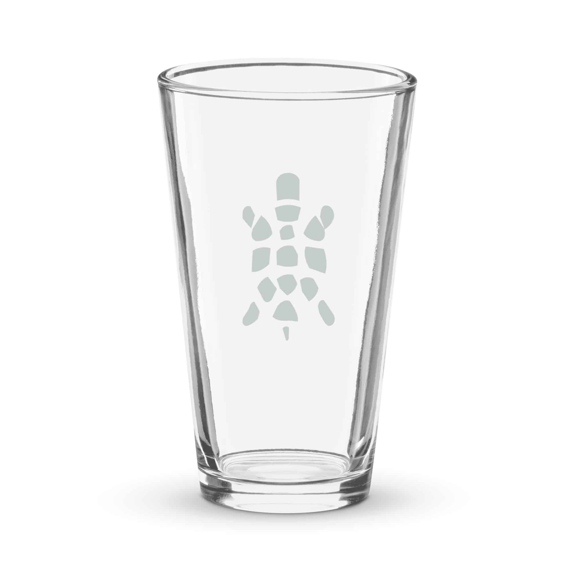 Forest Green Sheltowee Inspired Turtle Icon Pint Glass