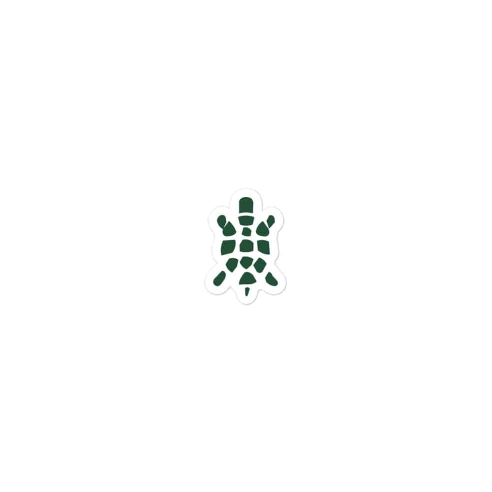 Sheltowee Trace Forest Green Turtle Icon Vinyl Sticker