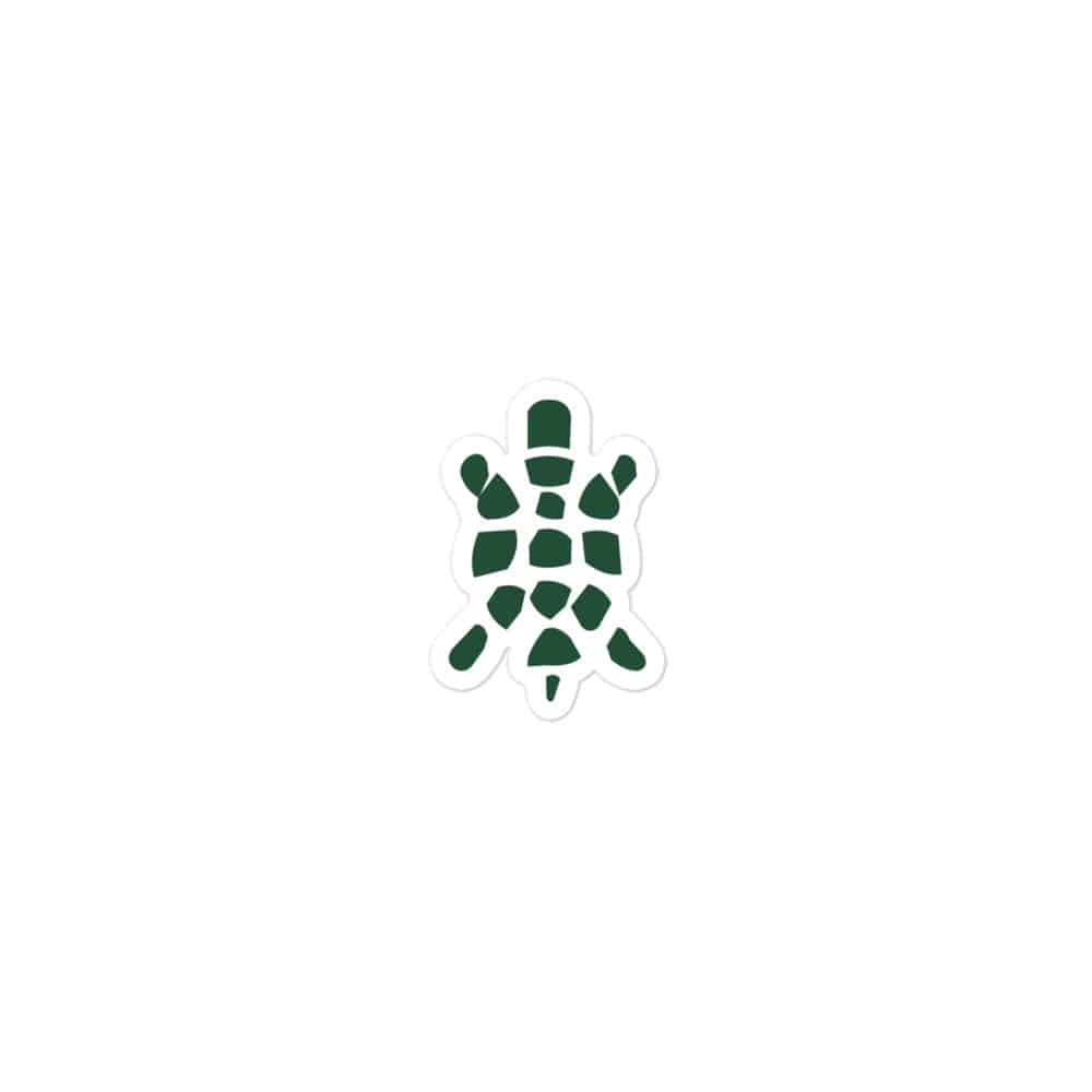 Sheltowee Trace Forest Green Turtle Icon Vinyl Sticker