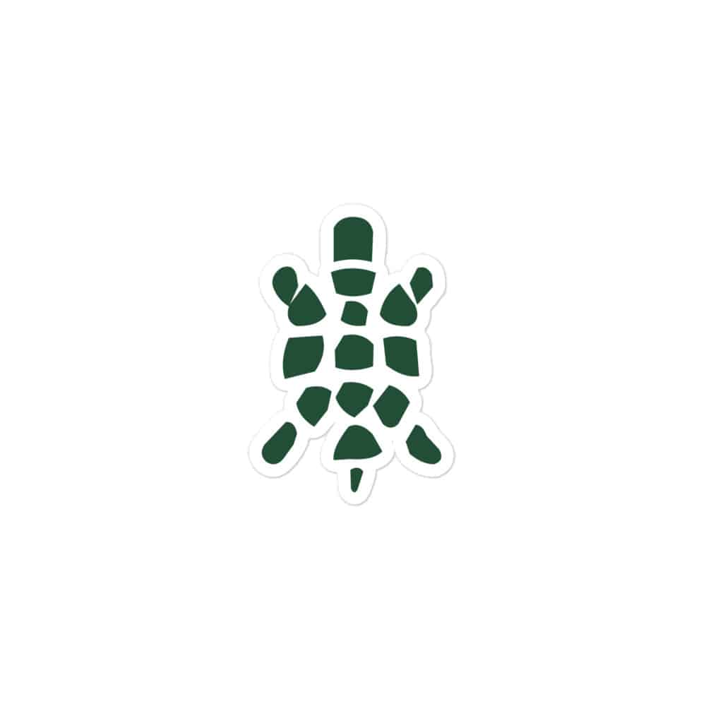Sheltowee Trace Forest Green Turtle Icon Vinyl Sticker
