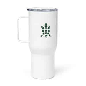 Turtle Icon Forest Green Travel Mug - 25 oz - Main