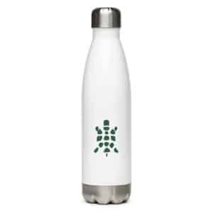 Turtle Icon Forest Green Stainless Steel Water Bottle - 17 oz - Main