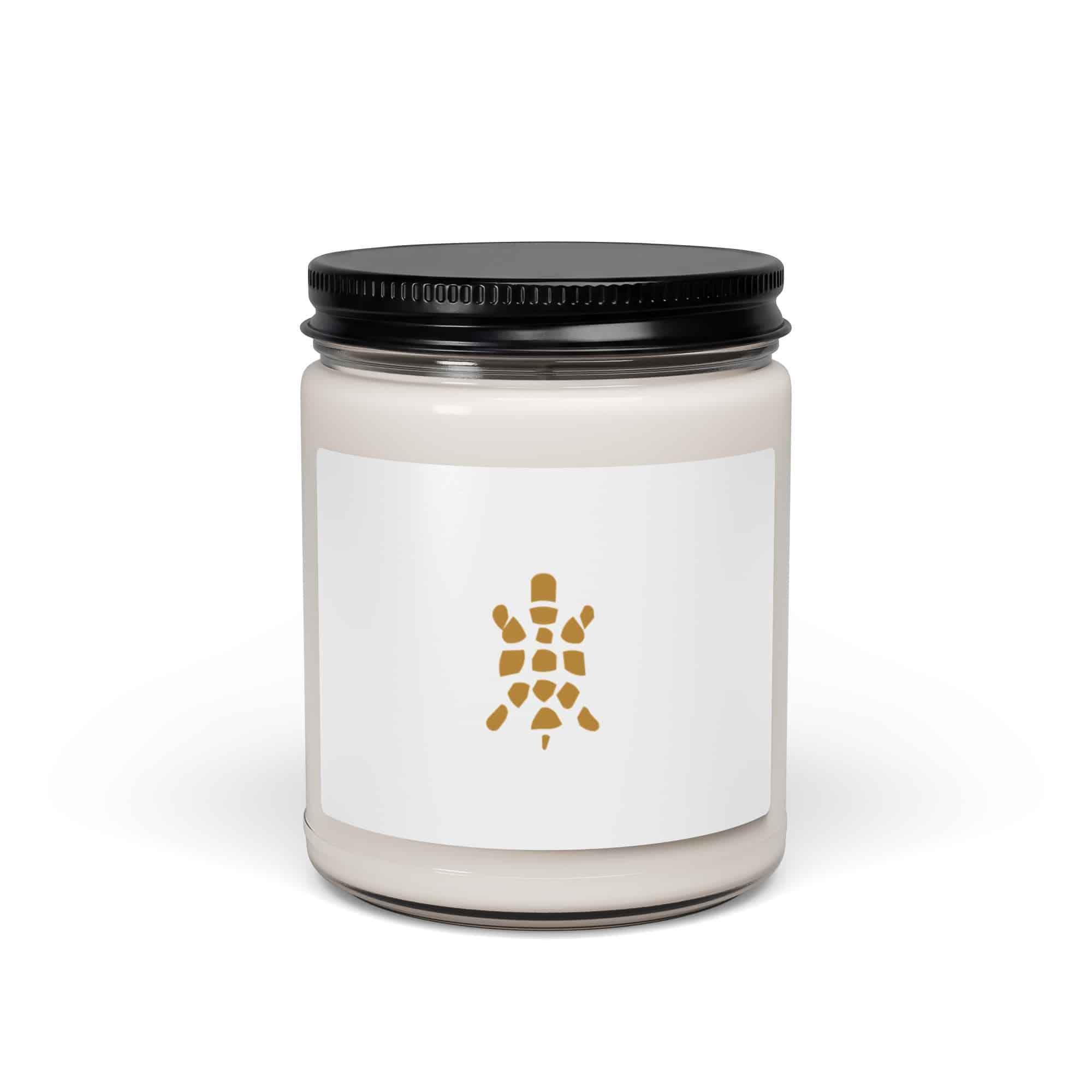 Gold Sheltowee Inspired Turtle Icon Candle